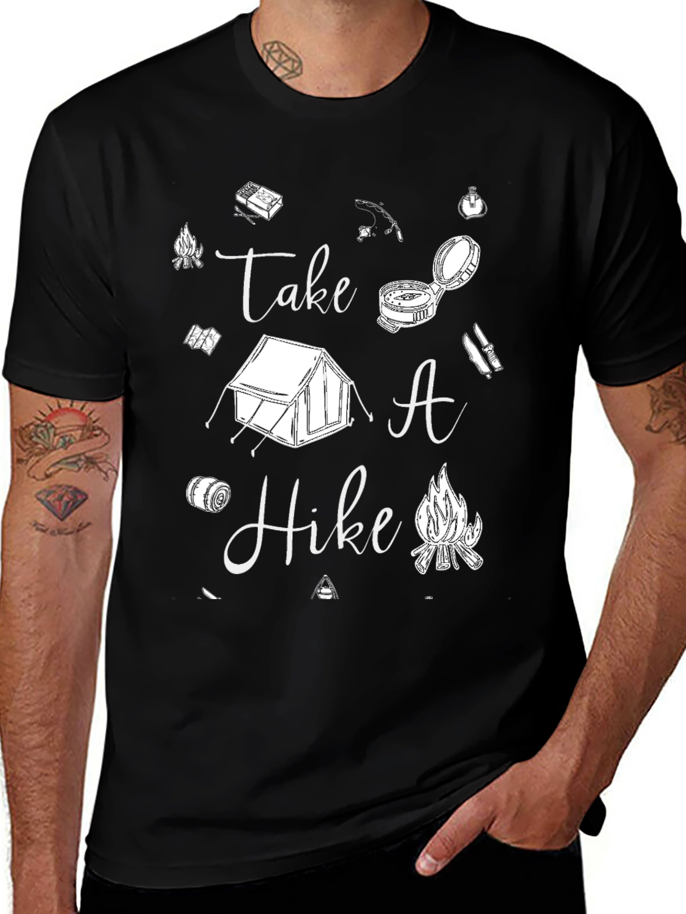 Variant 7 of Take A Hike Graphic Tee - Camping Lover's T-Shirt