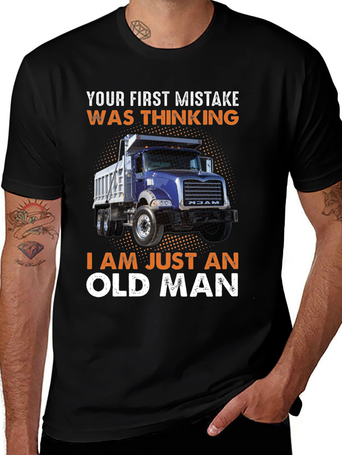 Variant 4 of Old Man Trucker T-Shirt