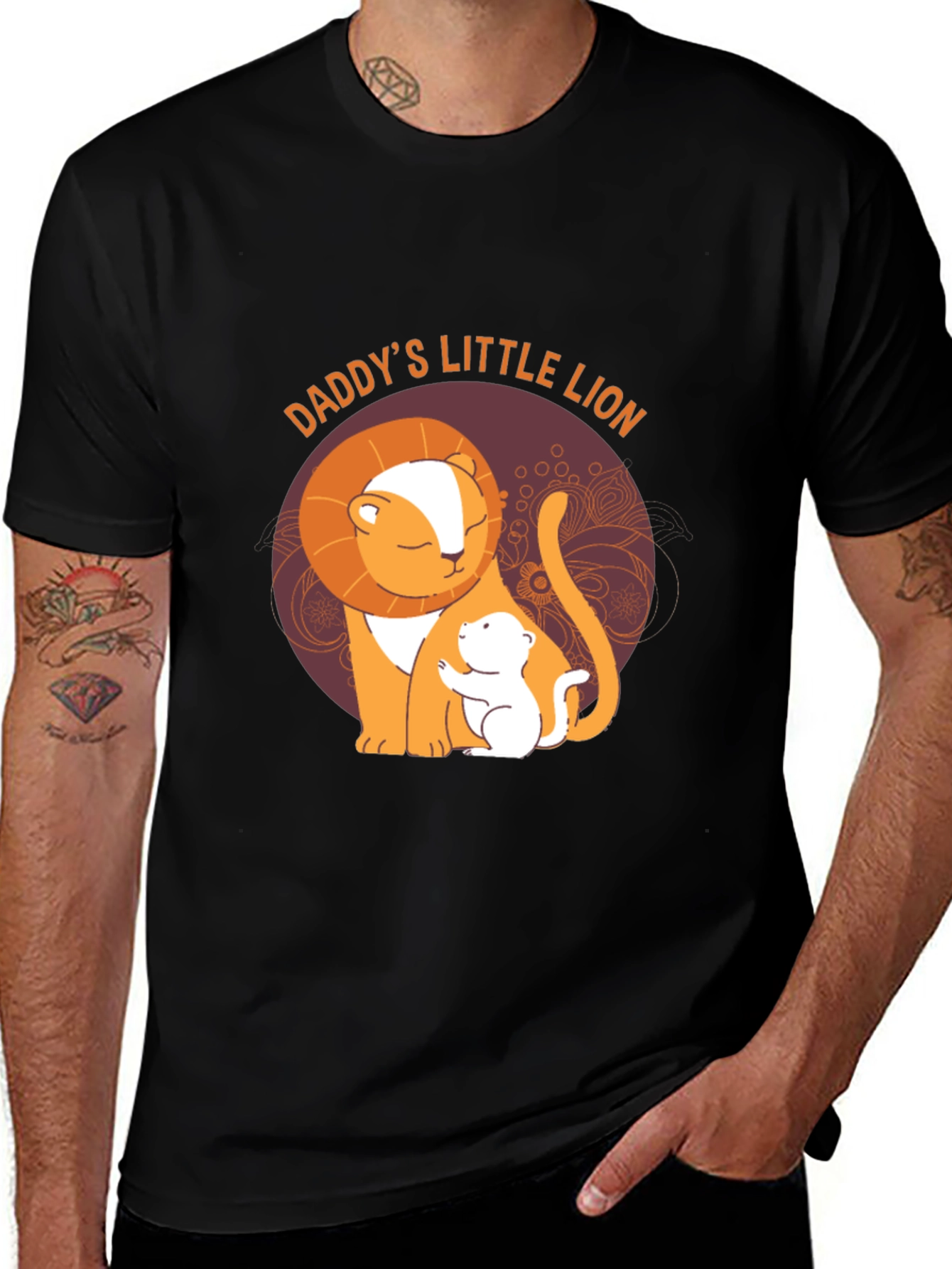 Variant 4 of Daddy's Little Lion Graphic T-Shirt