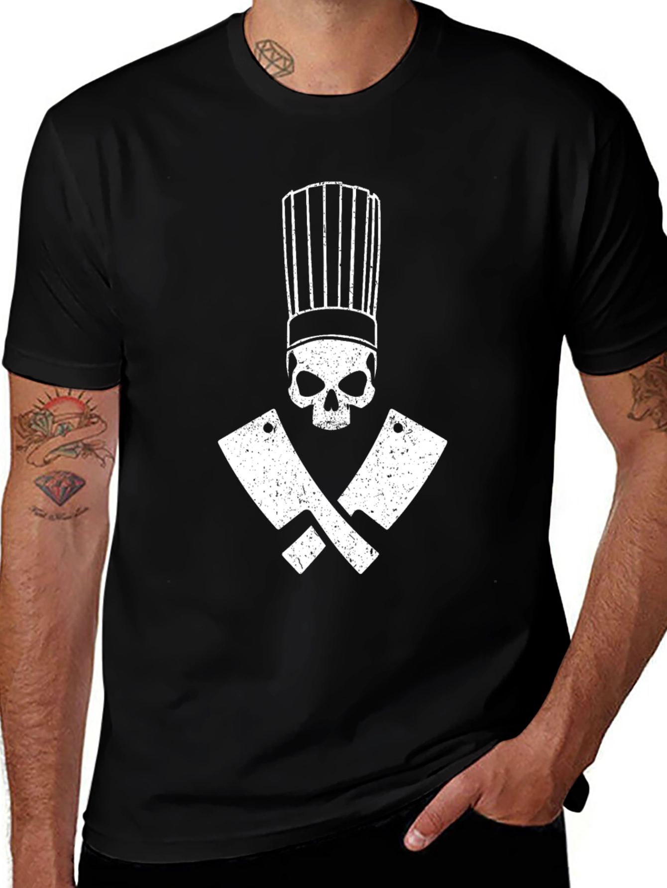 Variant 25 of Chef Skull & Cleaver T-Shirt - Culinary Death