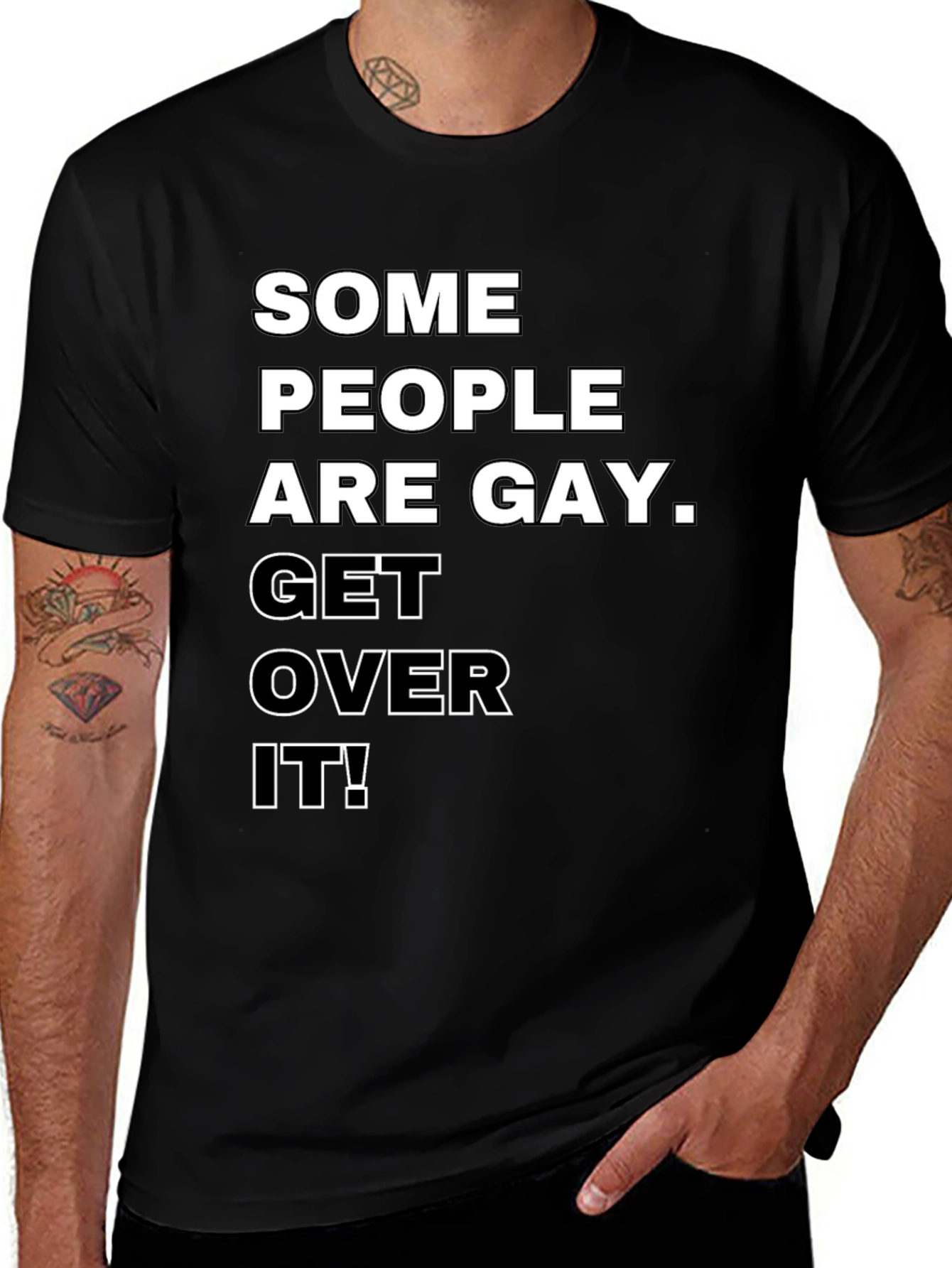 Variant 20 of Some People Are Gay Get Over It! T-Shirt