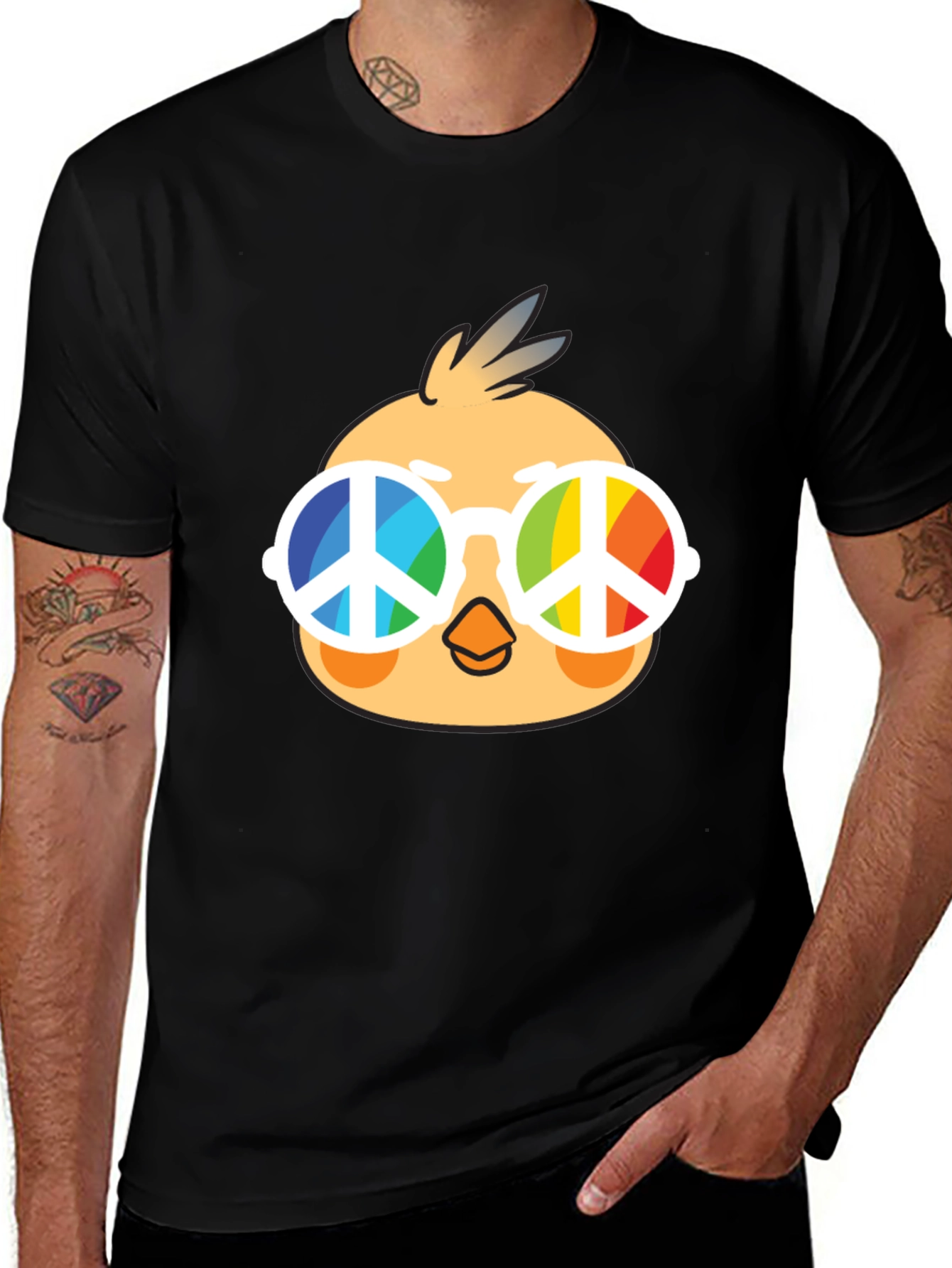 Variant 25 of Peace Chick T-Shirt - Cute Graphic Tee