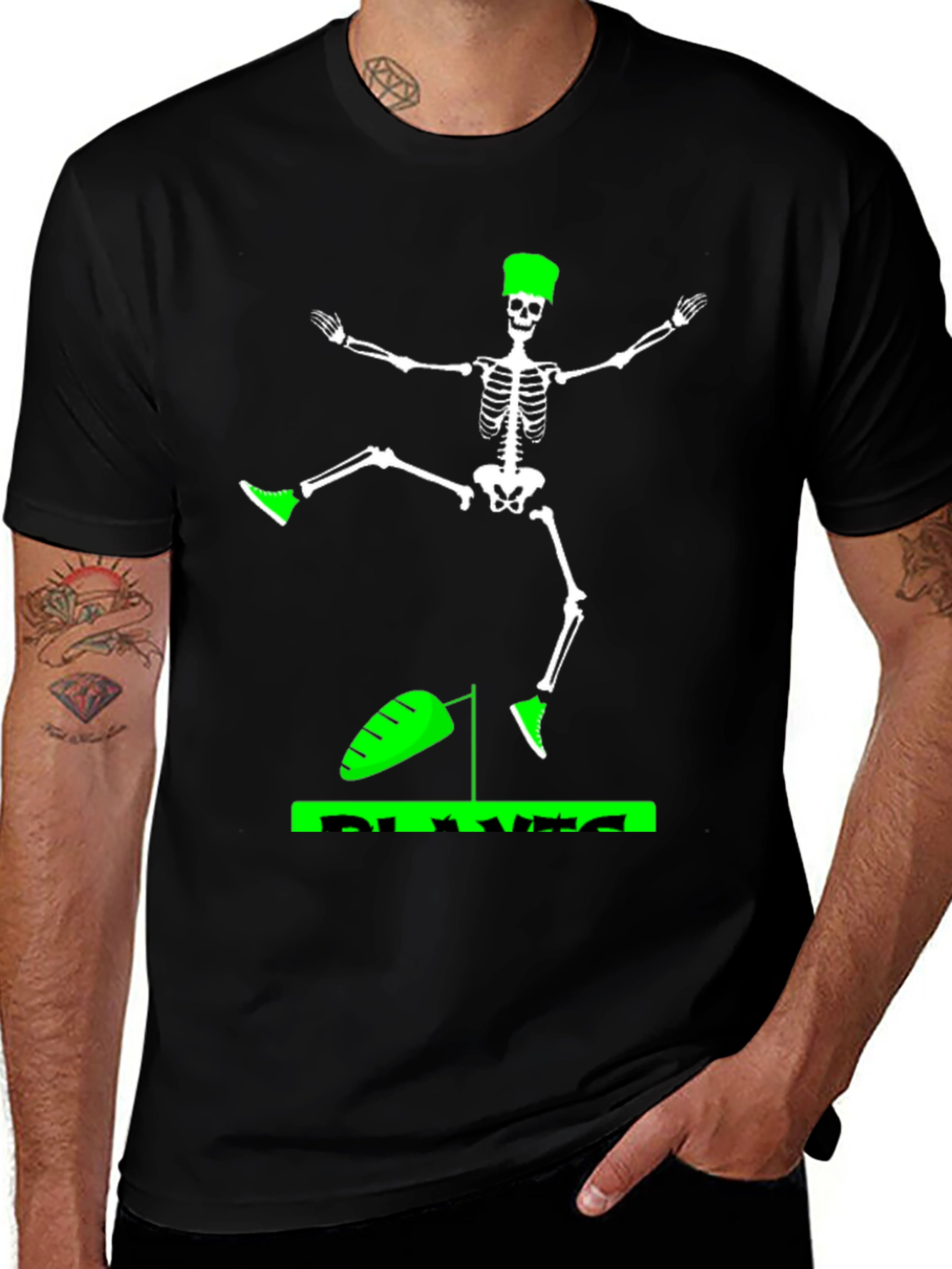 Variant 8 of Skeleton Chef Black Graphic T-Shirt