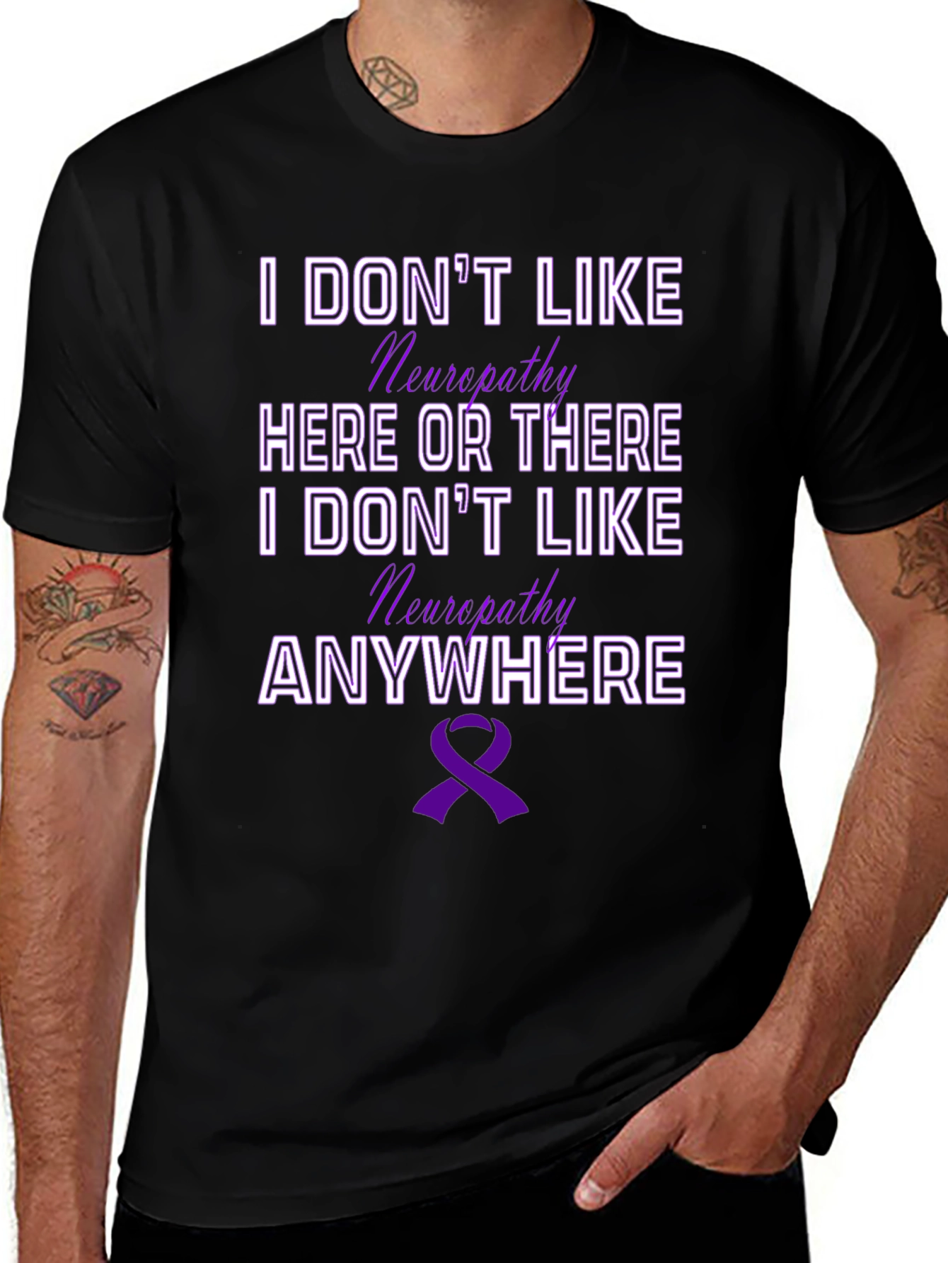Neuropathy Awareness T-Shirt - I Don't Like Neuropathy