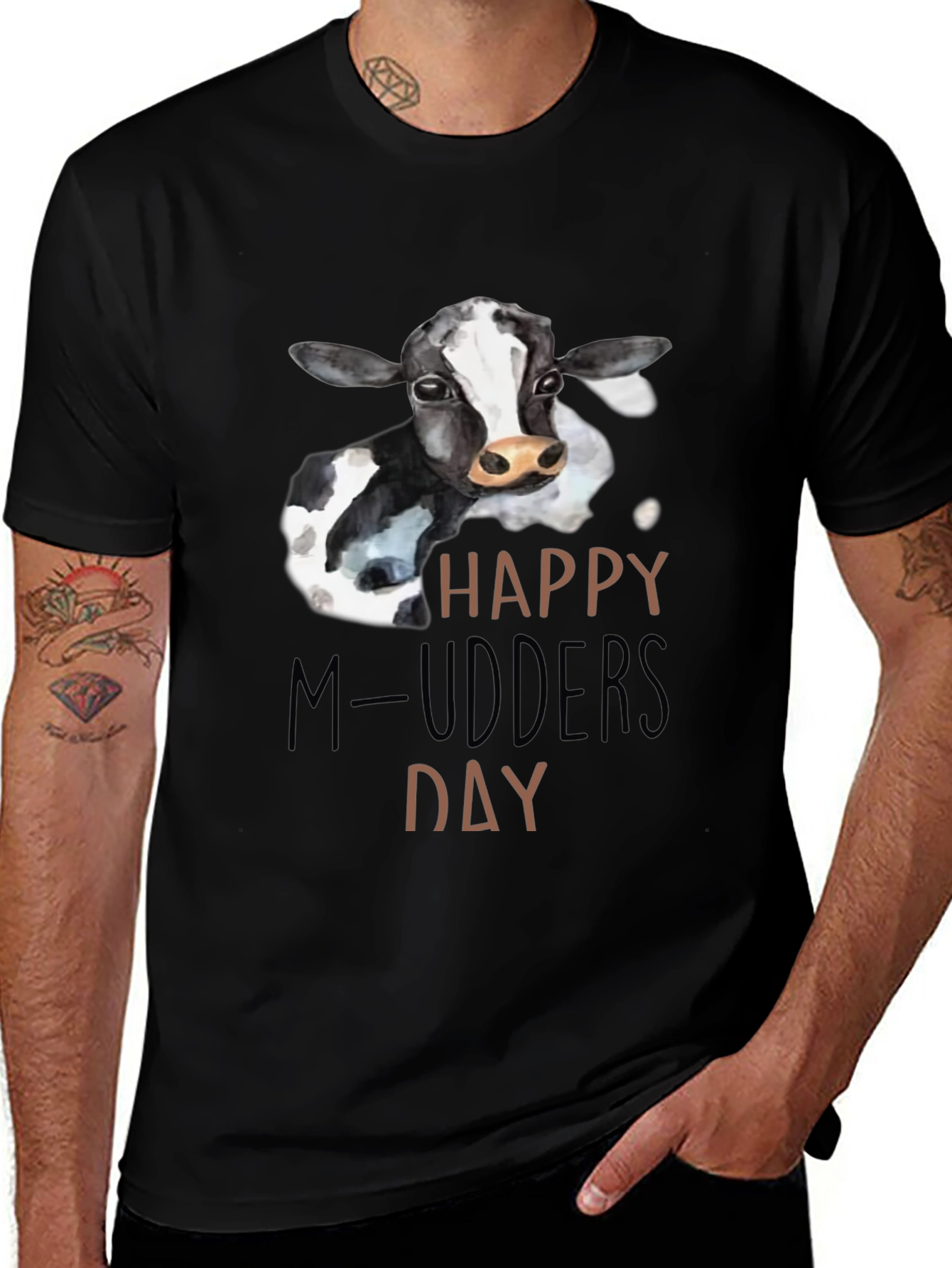 Variant 8 of Happy M-udders Day Cow T-Shirt