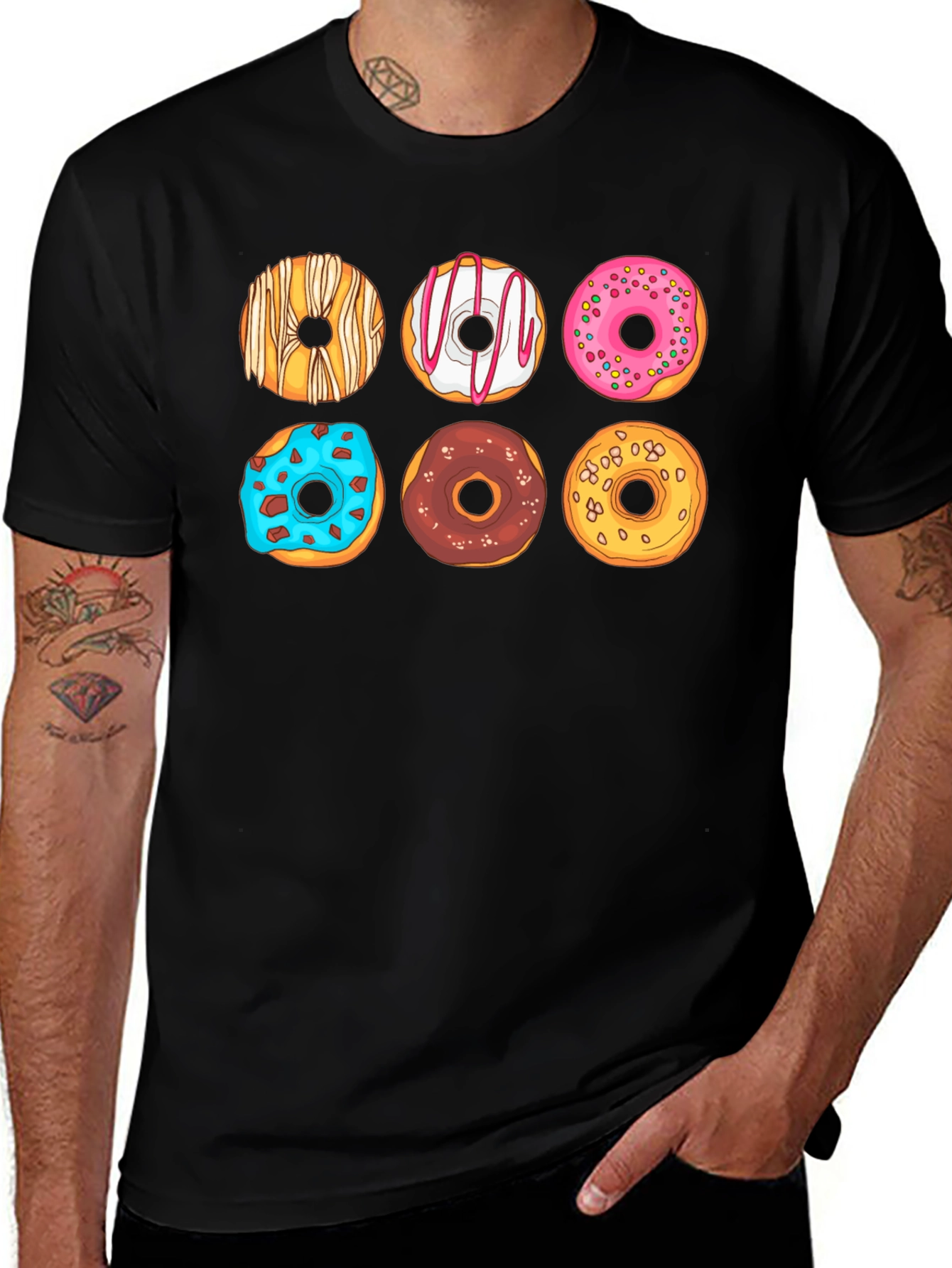 Variant 13 of Doughnut Graphic Tee - Sweet Style