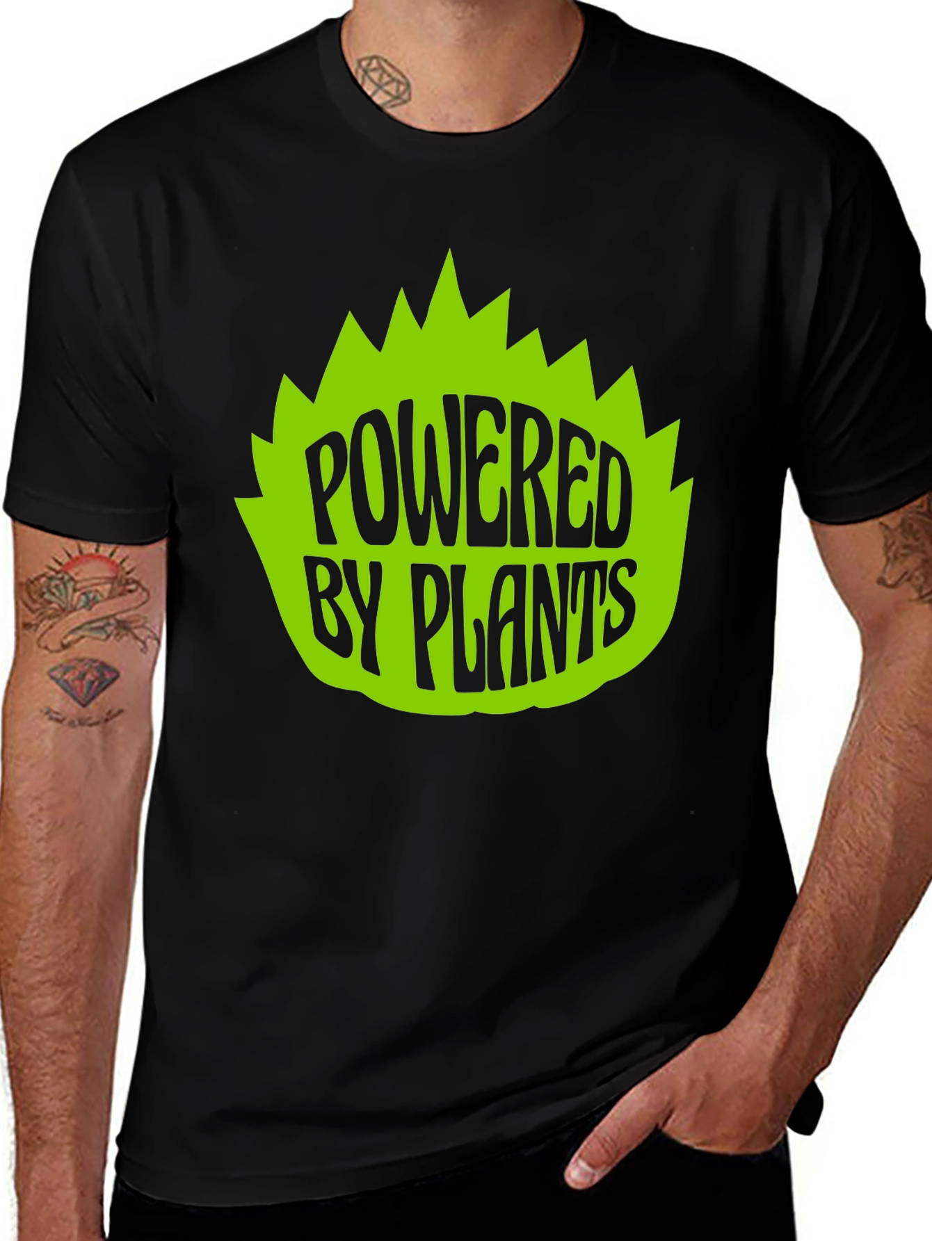 Variant 17 of Powered by Plants Graphic Tee - Vegan Friendly