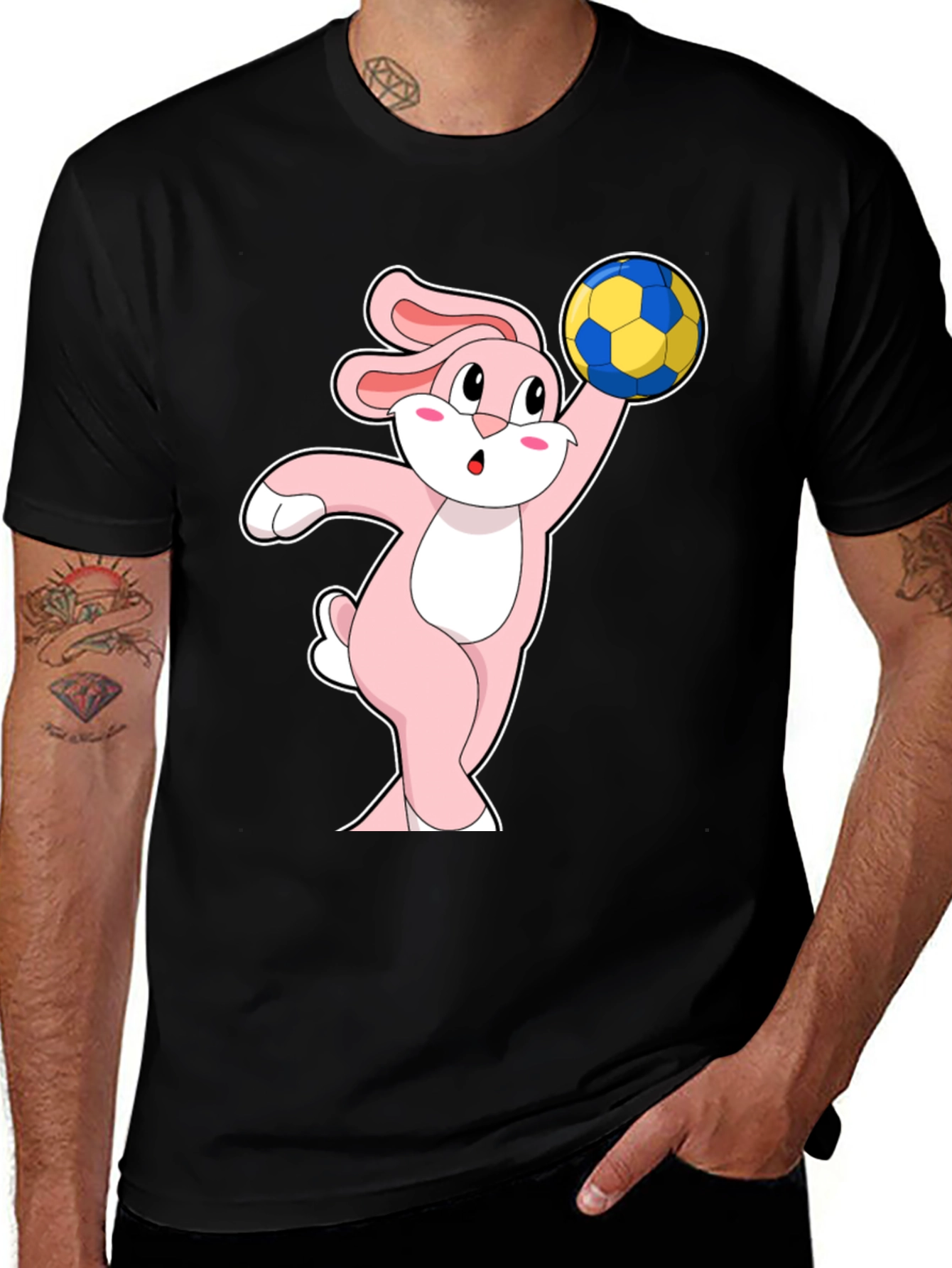 Variant 16 of Bunny Ball T-Shirt - Fun Graphic Tee