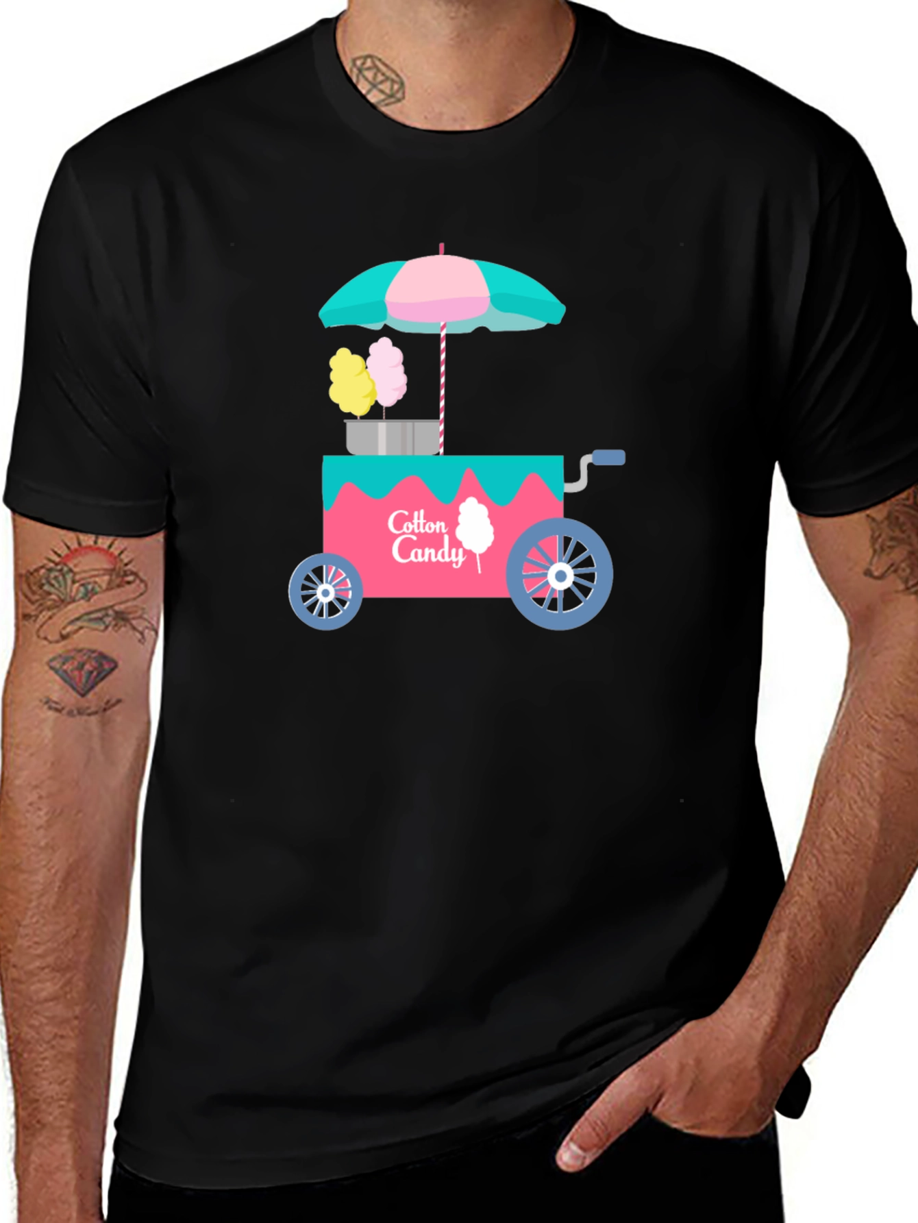 Variant 3 of Cotton Candy Cart Graphic T-Shirt