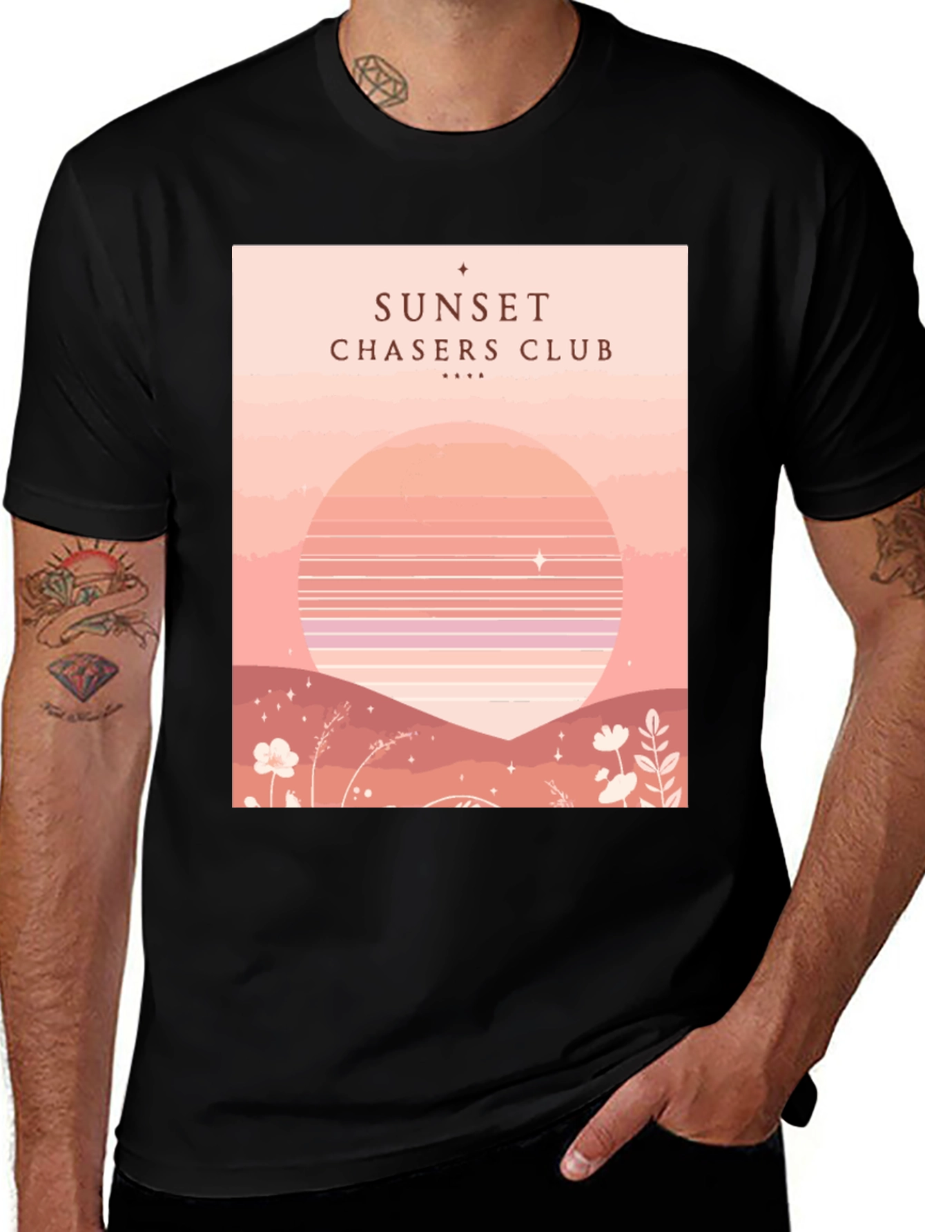 Variant 14 of Sunset Chasers Club Graphic Tee