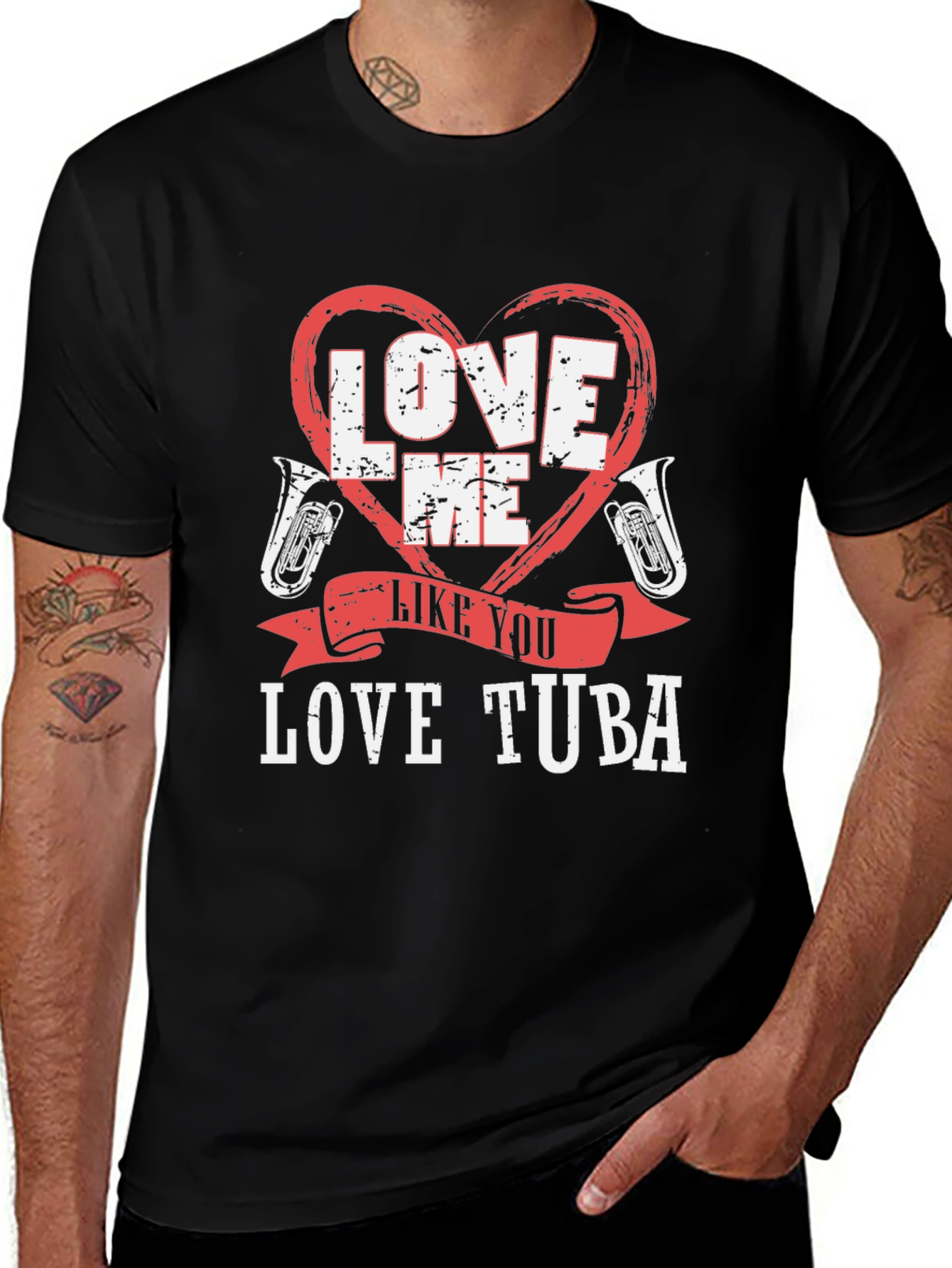 Variant 17 of Love Me Like You Love Tuba Funny Music T-Shirt
