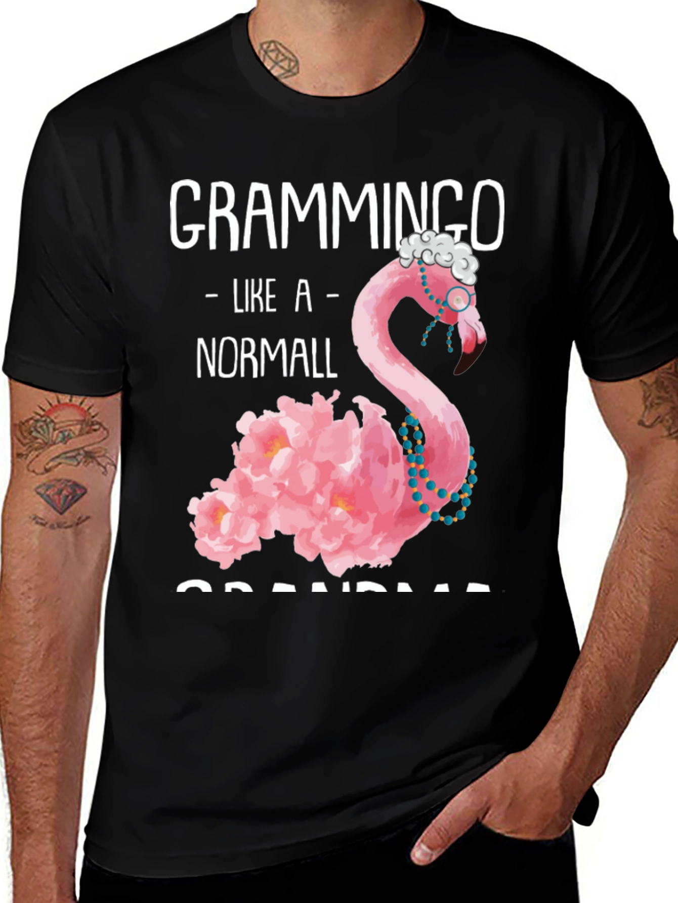 Grammingo Grandma T-Shirt - Flamingo Humor Tee