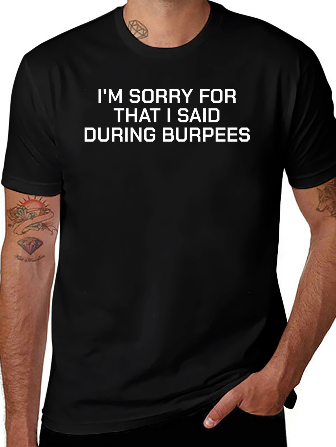 Variant 20 of Funny Gym T-Shirt - Burpee Apology