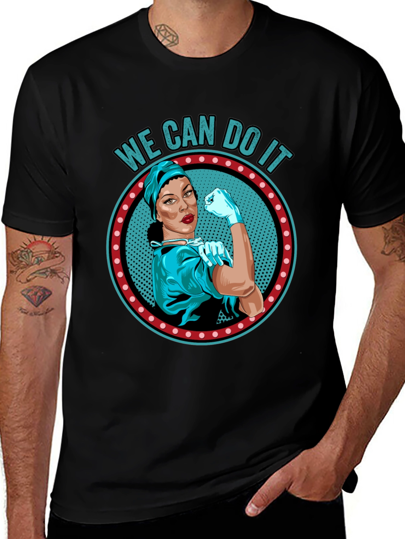 Variant 23 of We Can Do It Nurse T-Shirt
