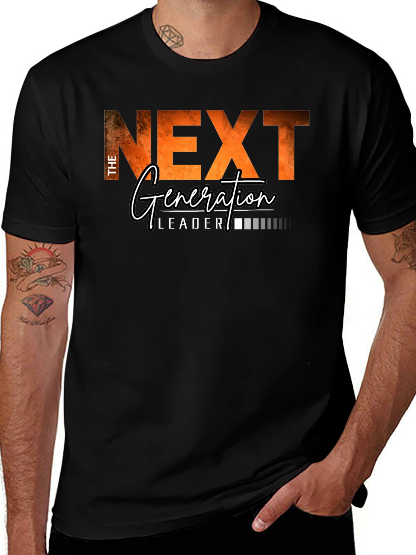 Next Generation Leader Black Graphic T-Shirt