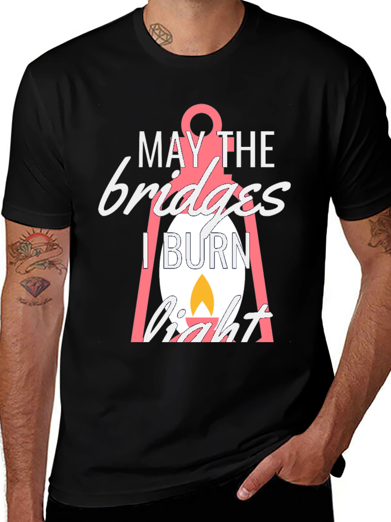 Variant 28 of Bridges I Burn Funny Graphic T-Shirt