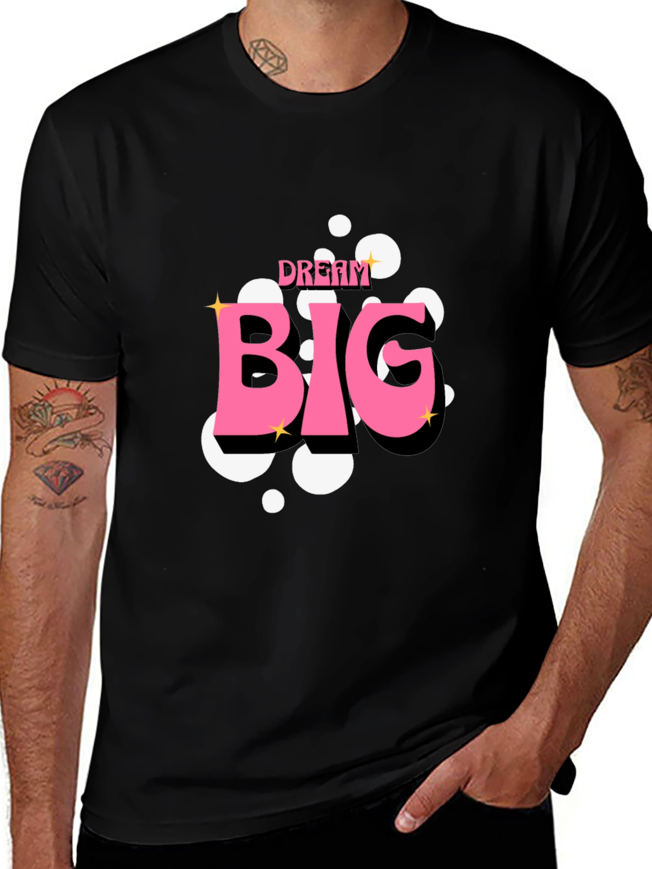 Variant 27 of Dream Big Black T-Shirt