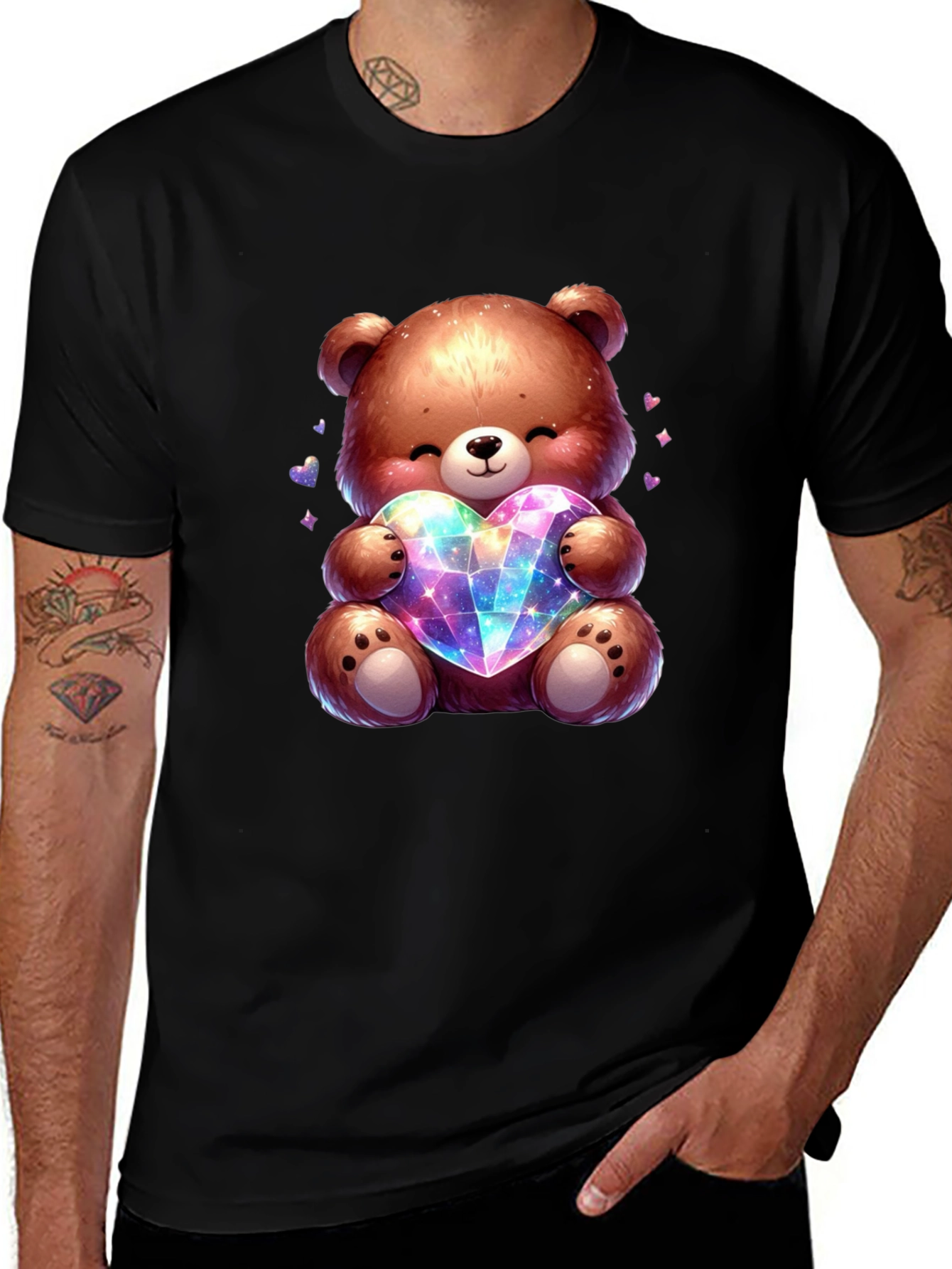 Variant 7 of Teddy Bear Holding Heart T-Shirt