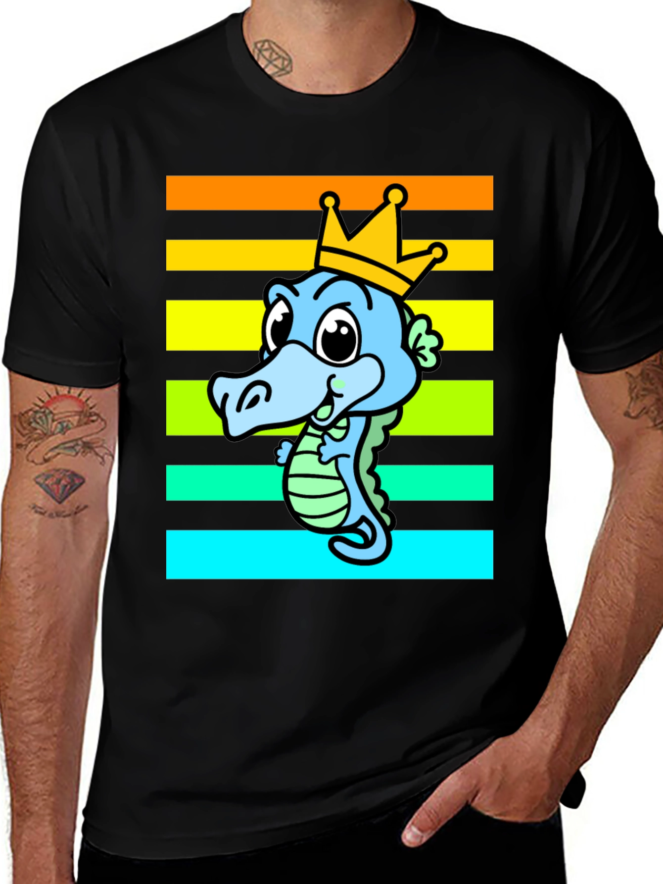 Variant 25 of Cartoon Crocodile King T-Shirt