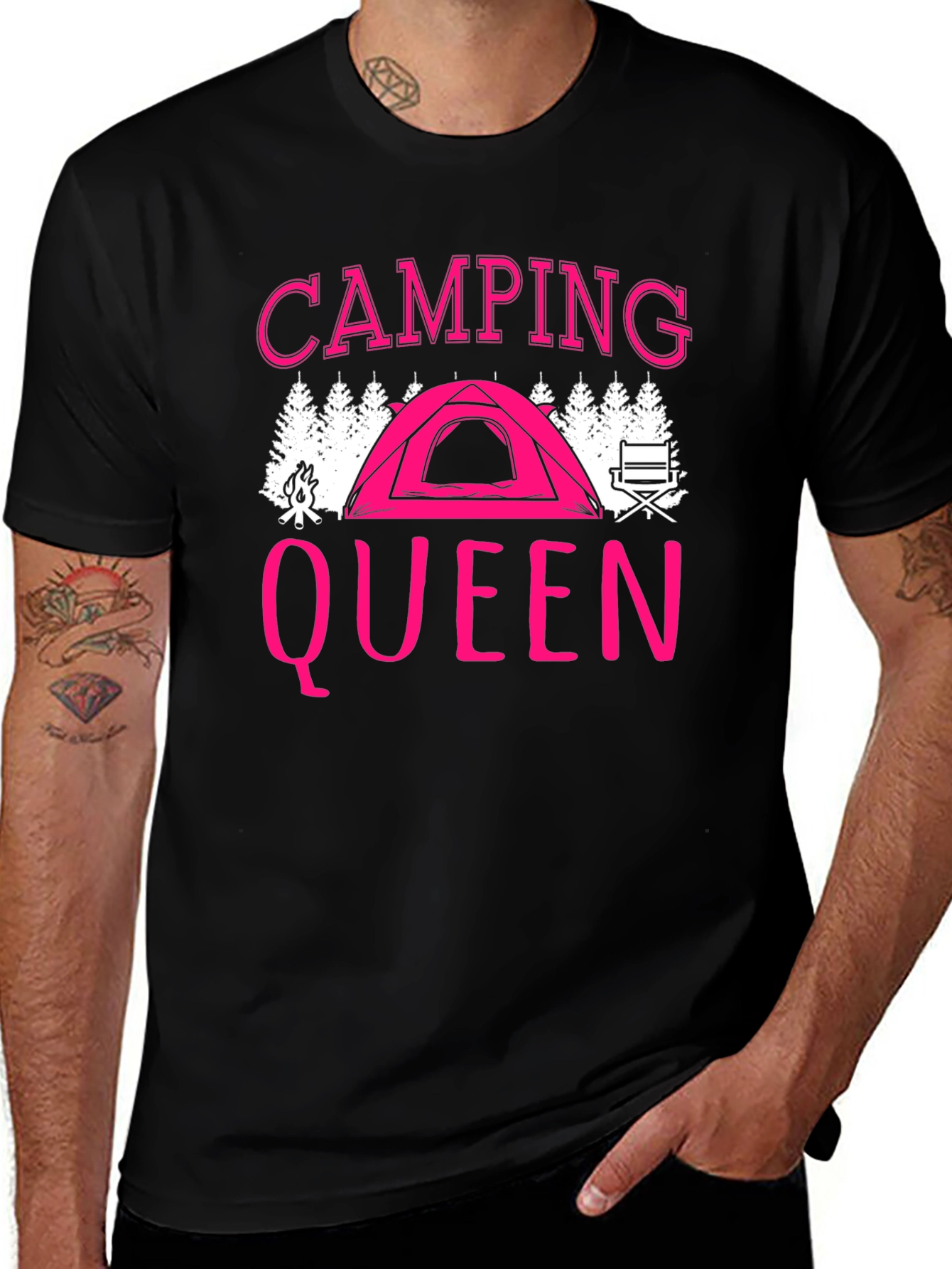 Variant 25 of Camping Queen Graphic T-Shirt
