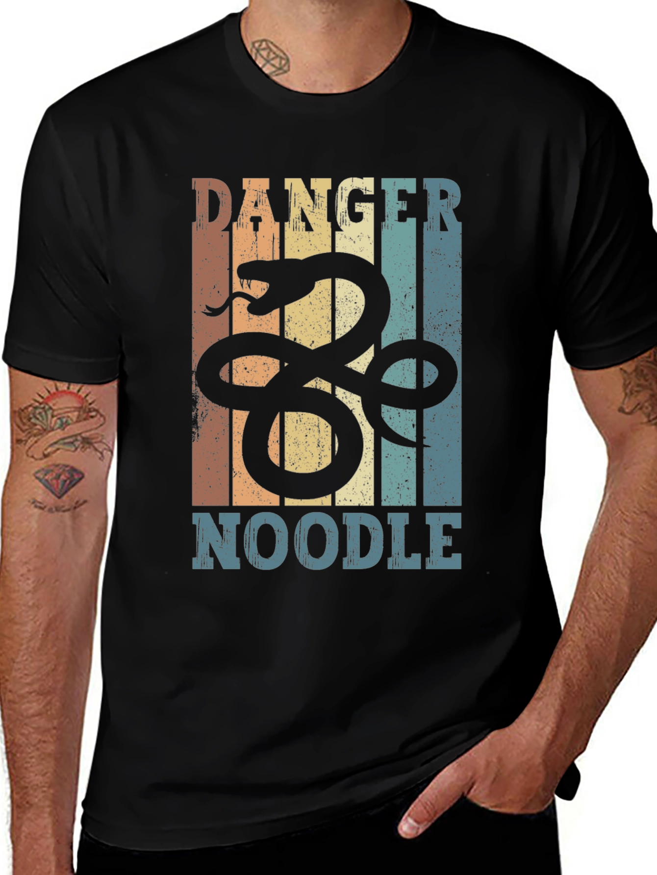 Variant 12 of Danger Noodle Snake Graphic T-Shirt