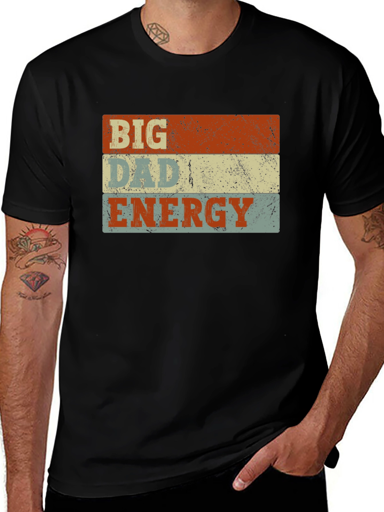 Big Dad Energy Graphic T-Shirt - Retro Style