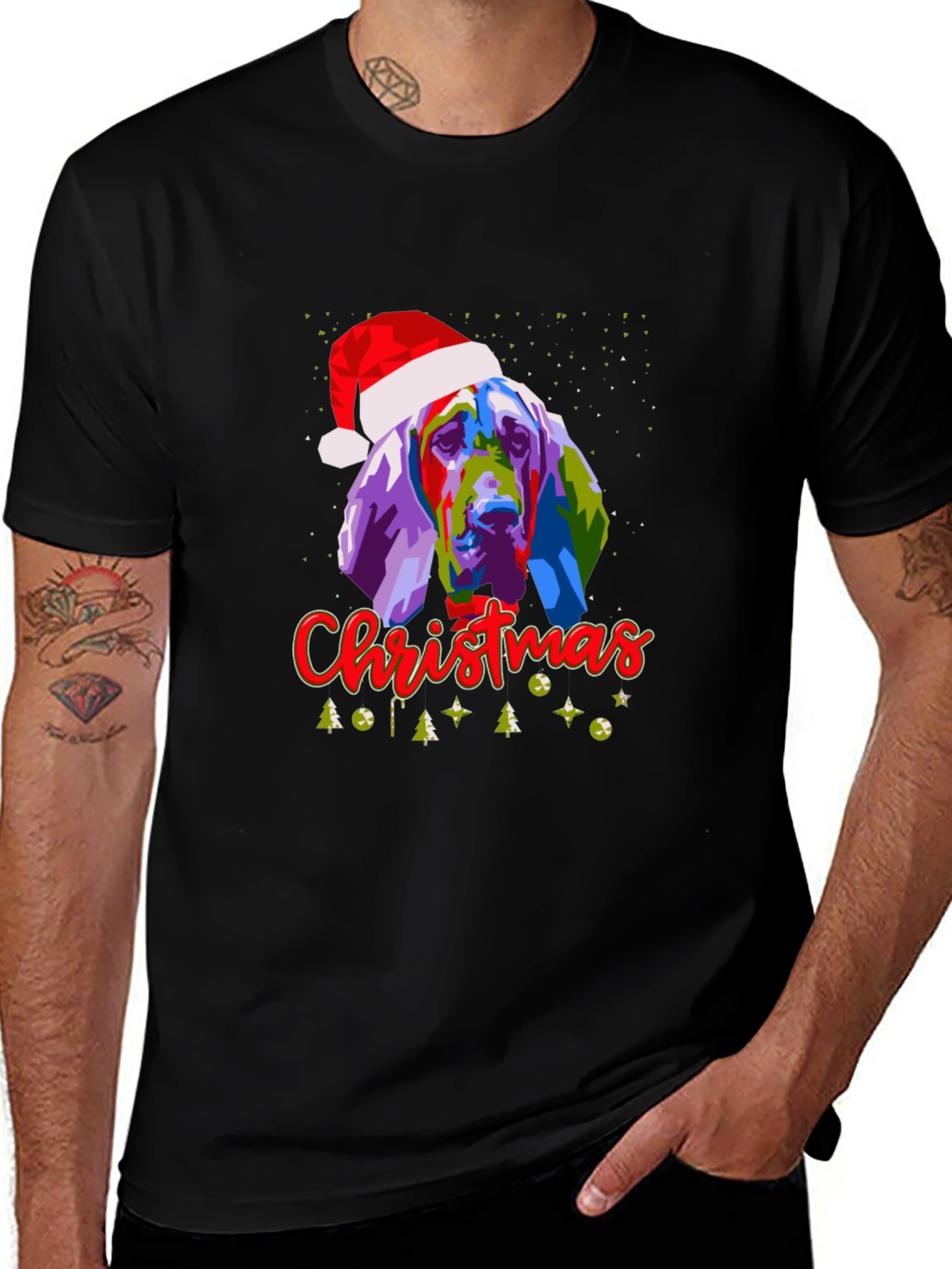 Variant 25 of Christmas Dog Graphic T-Shirt