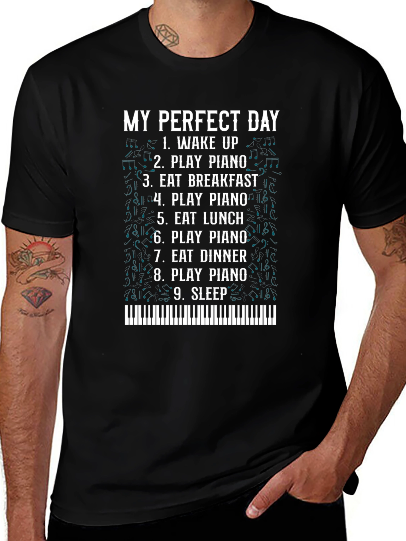 Variant 26 of My Perfect Day Piano T-Shirt