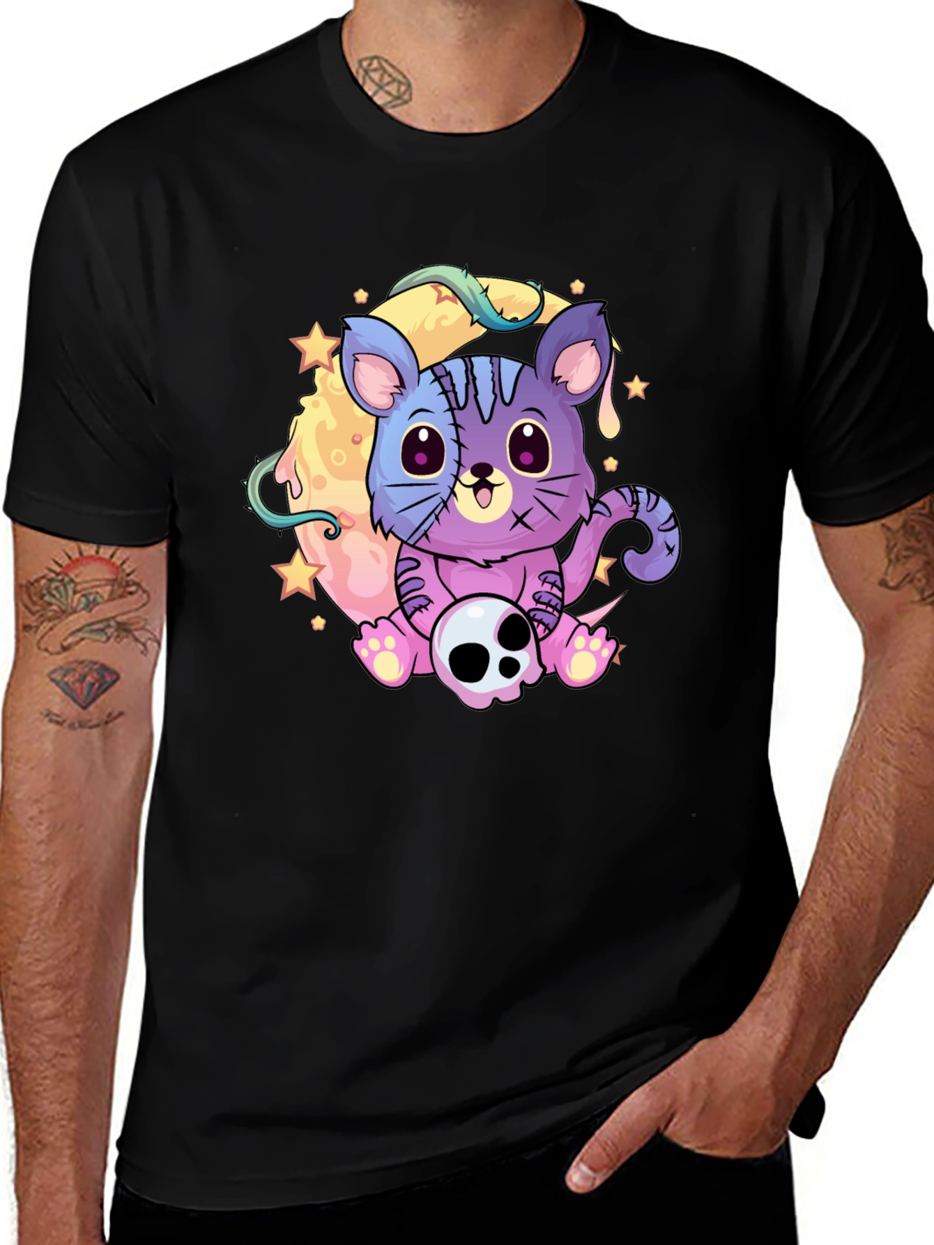 Variant 10 of Cute Spooky Cat T-Shirt