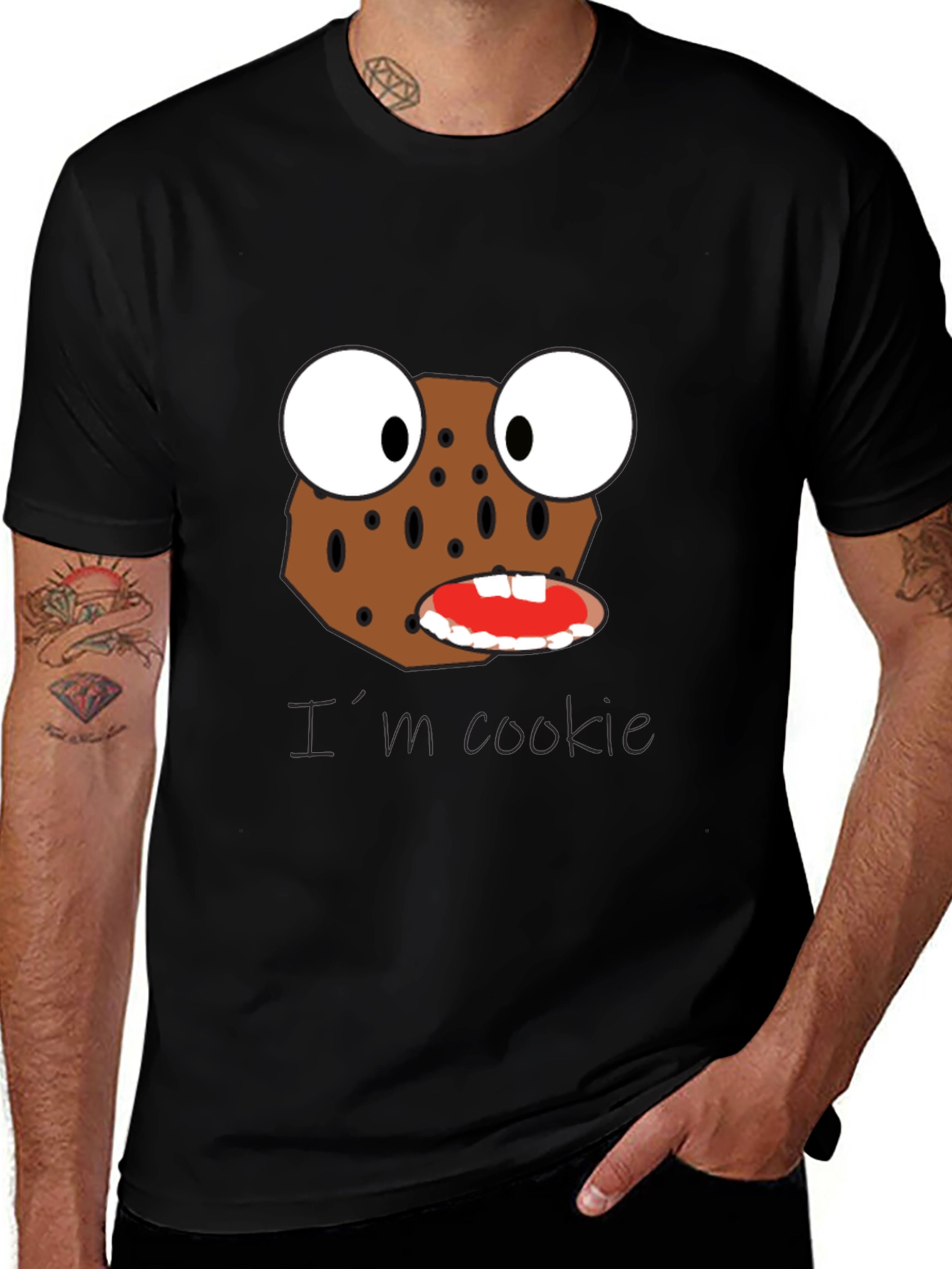 Variant 25 of I'm Cookie T-Shirt: Funny Cartoon Graphic Tee