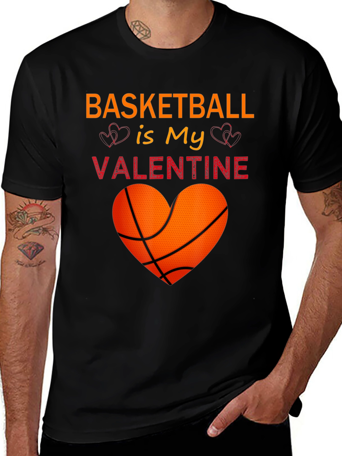 Variant 19 of Basketball Is My Valentine T-Shirt