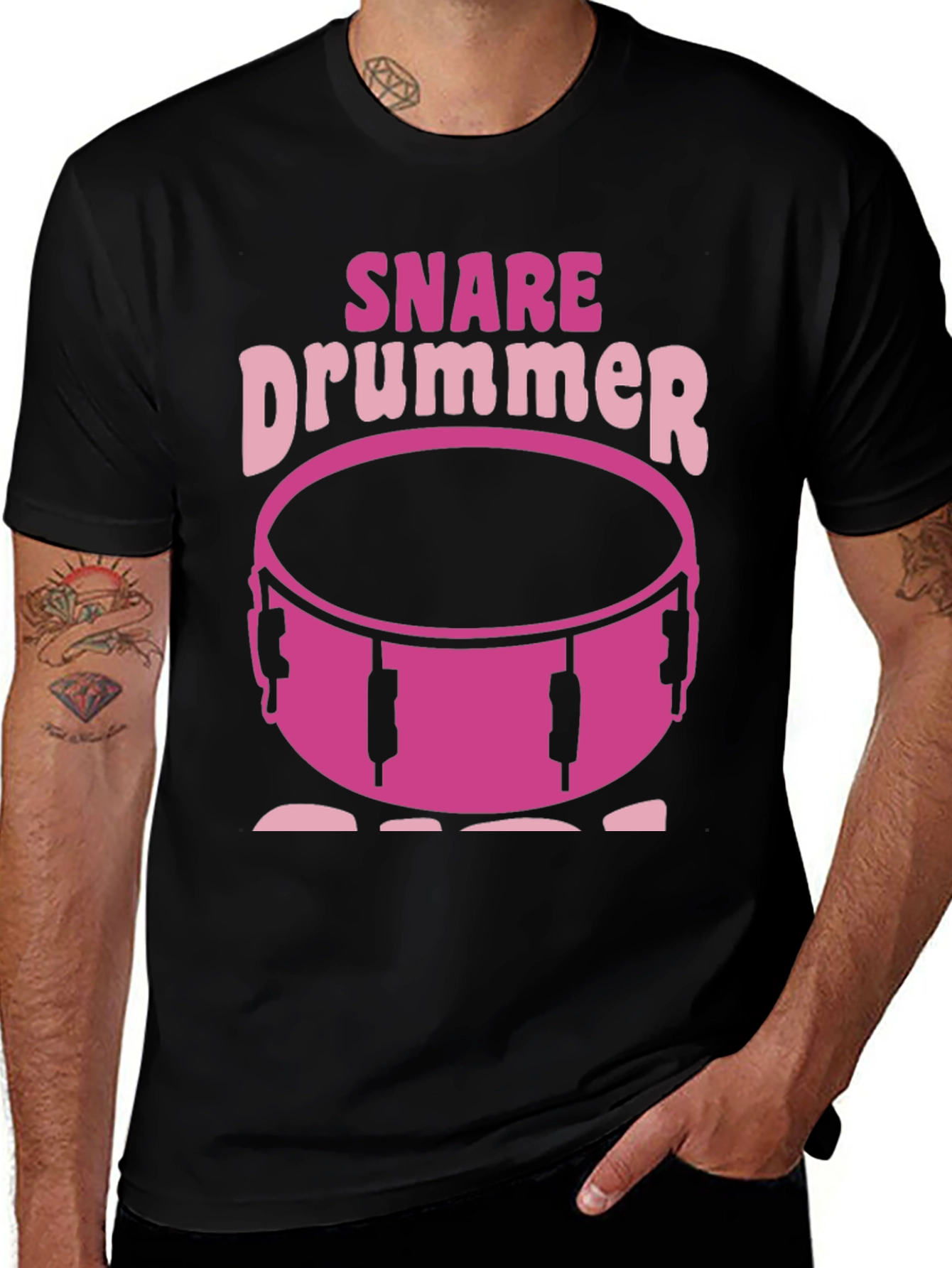 Snare Drummer Graphic T-Shirt - Music Lover Tee