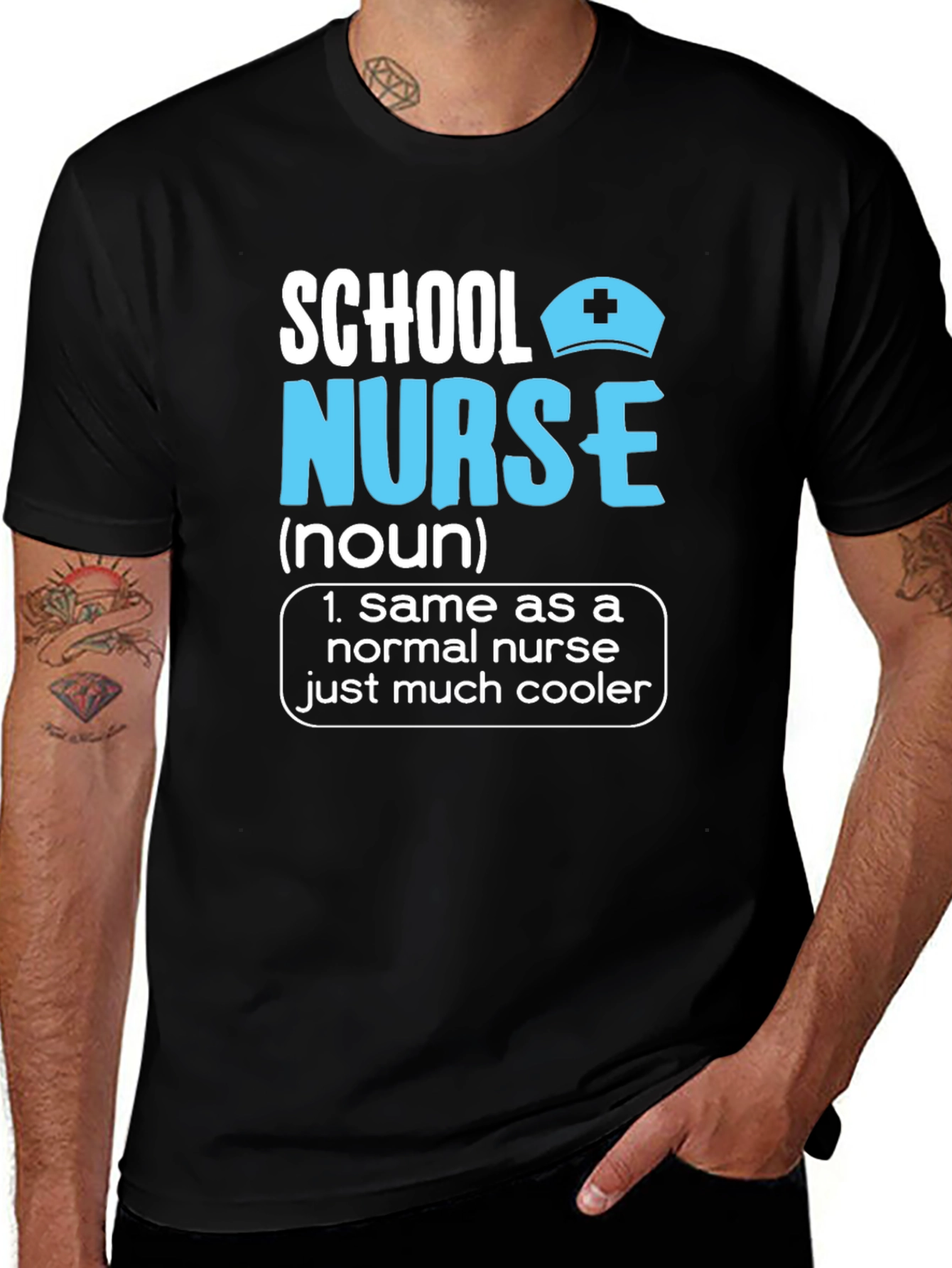 Variant 18 of School Nurse T-Shirt: Cool Definition Tee