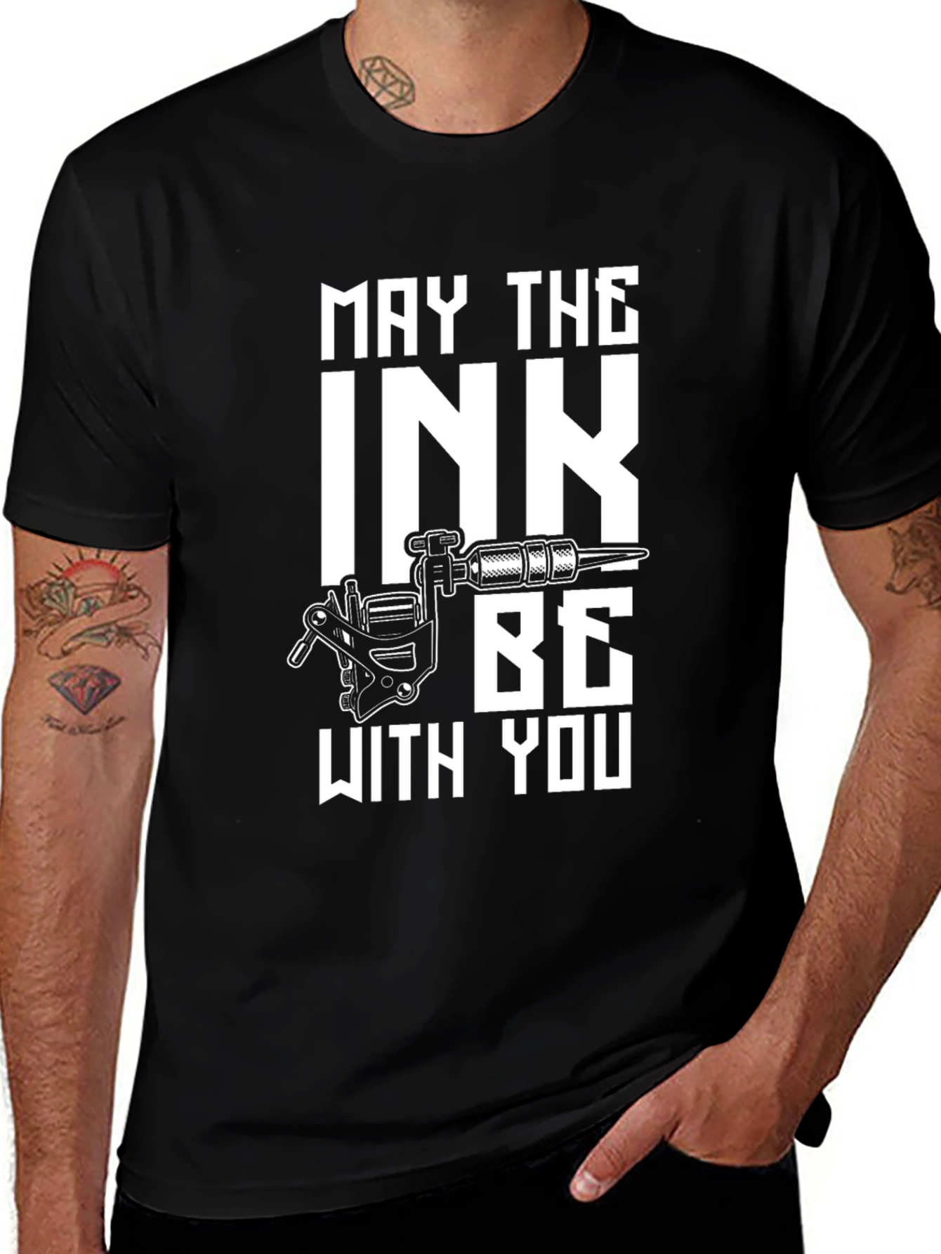 Variant 17 of May The Ink Be With You Black T-Shirt