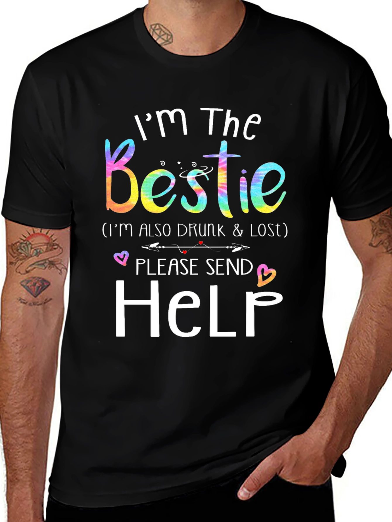 Variant 12 of Funny "I'm The Bestie" Graphic T-Shirt