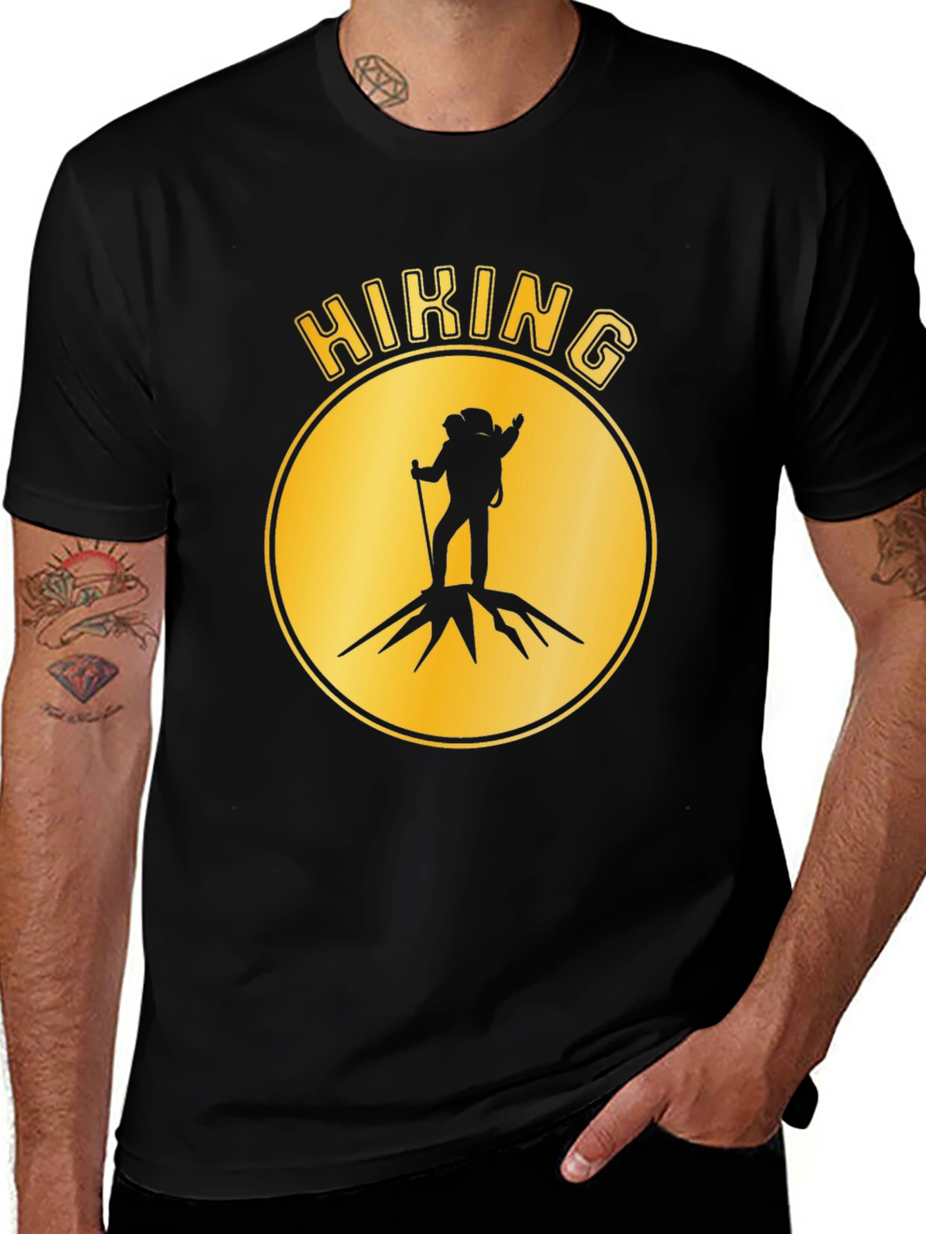Variant 10 of Hiking Adventure T-Shirt - Black