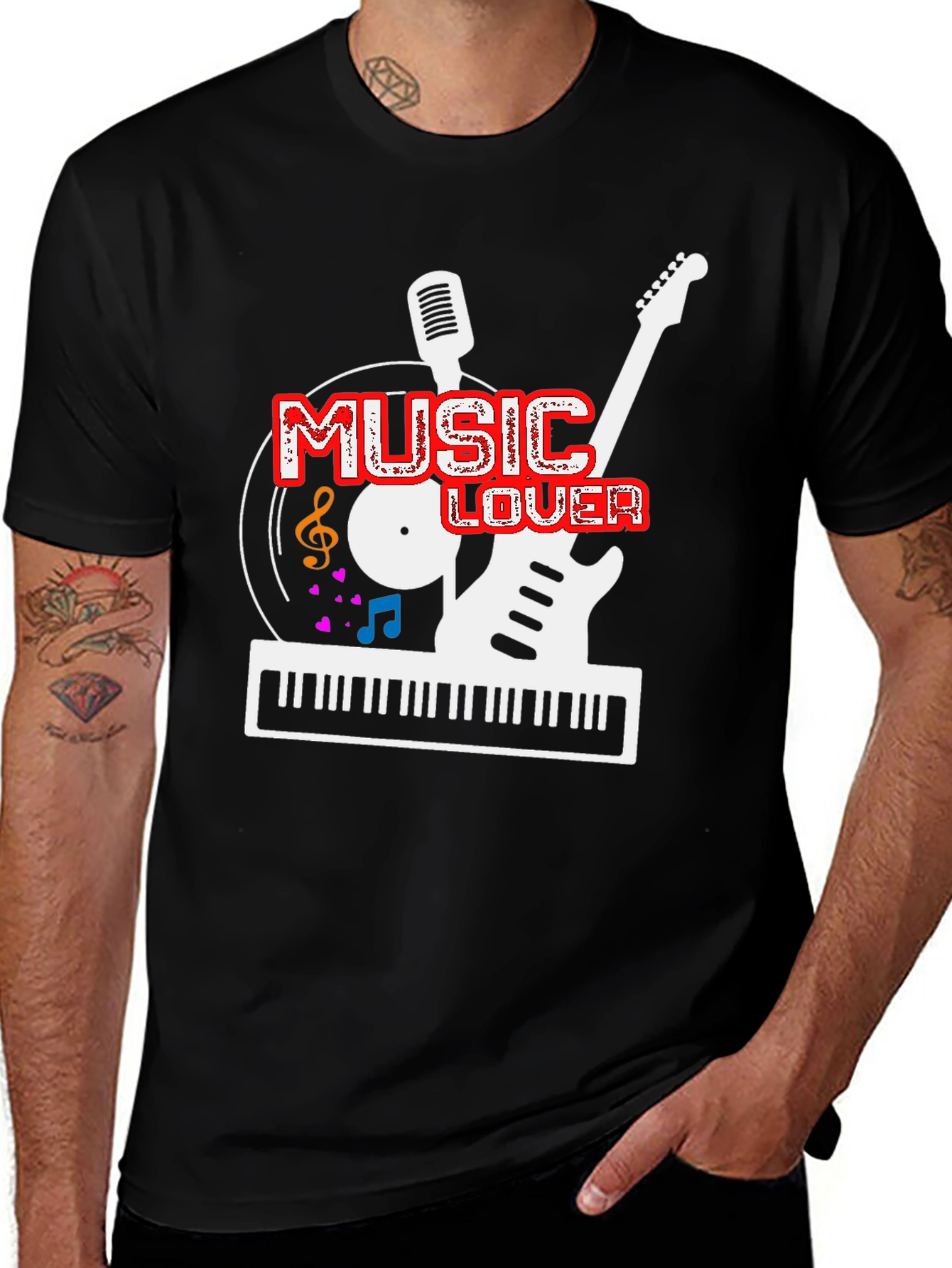 Variant 2 of Music Lover T-Shirt: Graphic Tee for Musicians & Fans