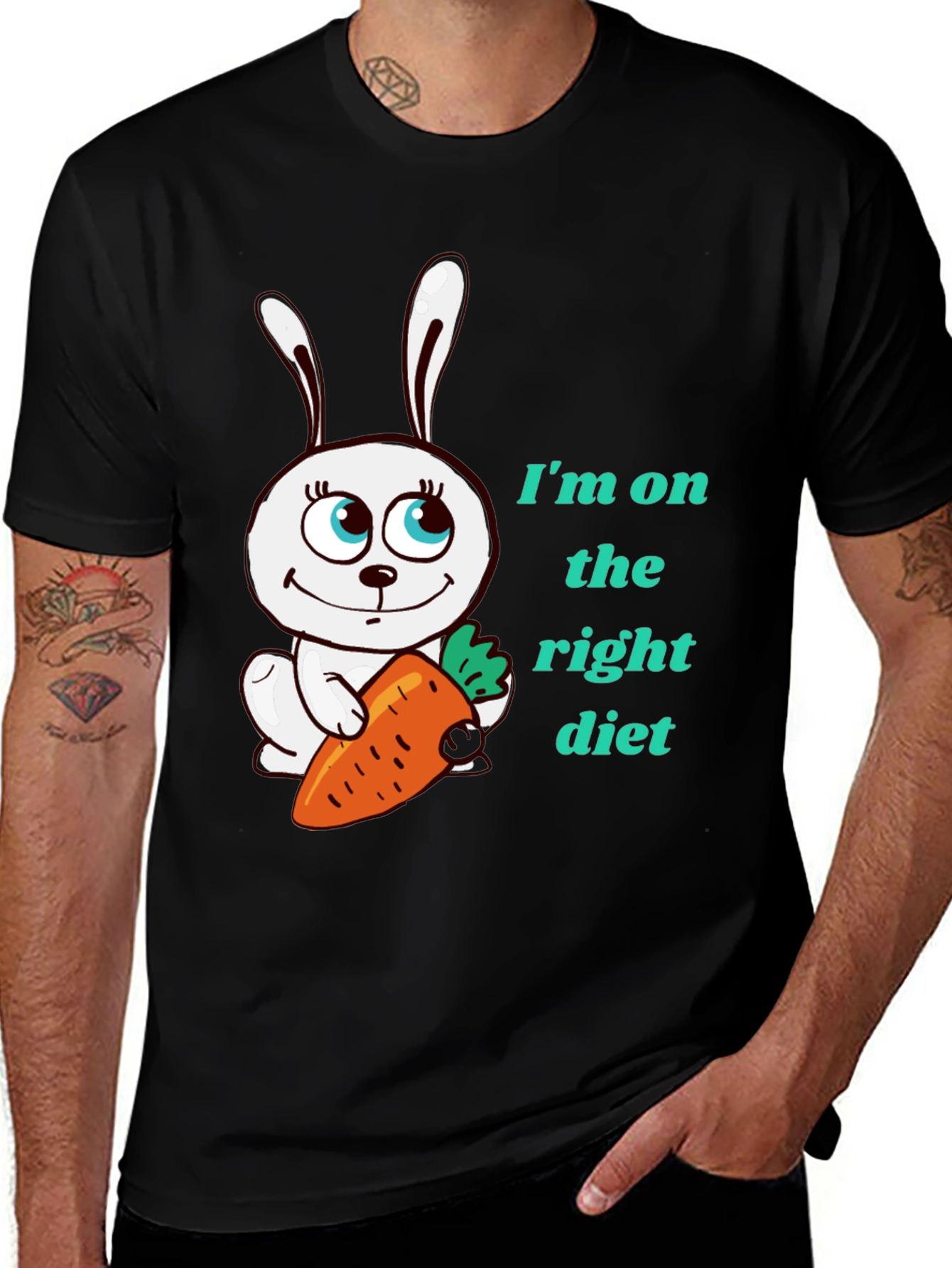 Variant 5 of Funny Rabbit Diet T-Shirt
