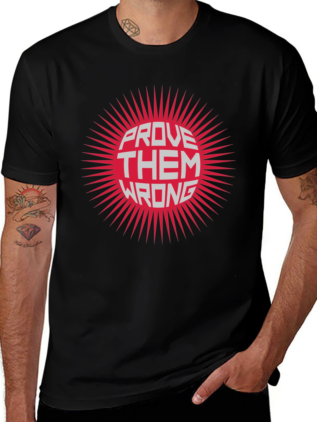 Variant 30 of Prove Them Wrong Graphic Tee - Black