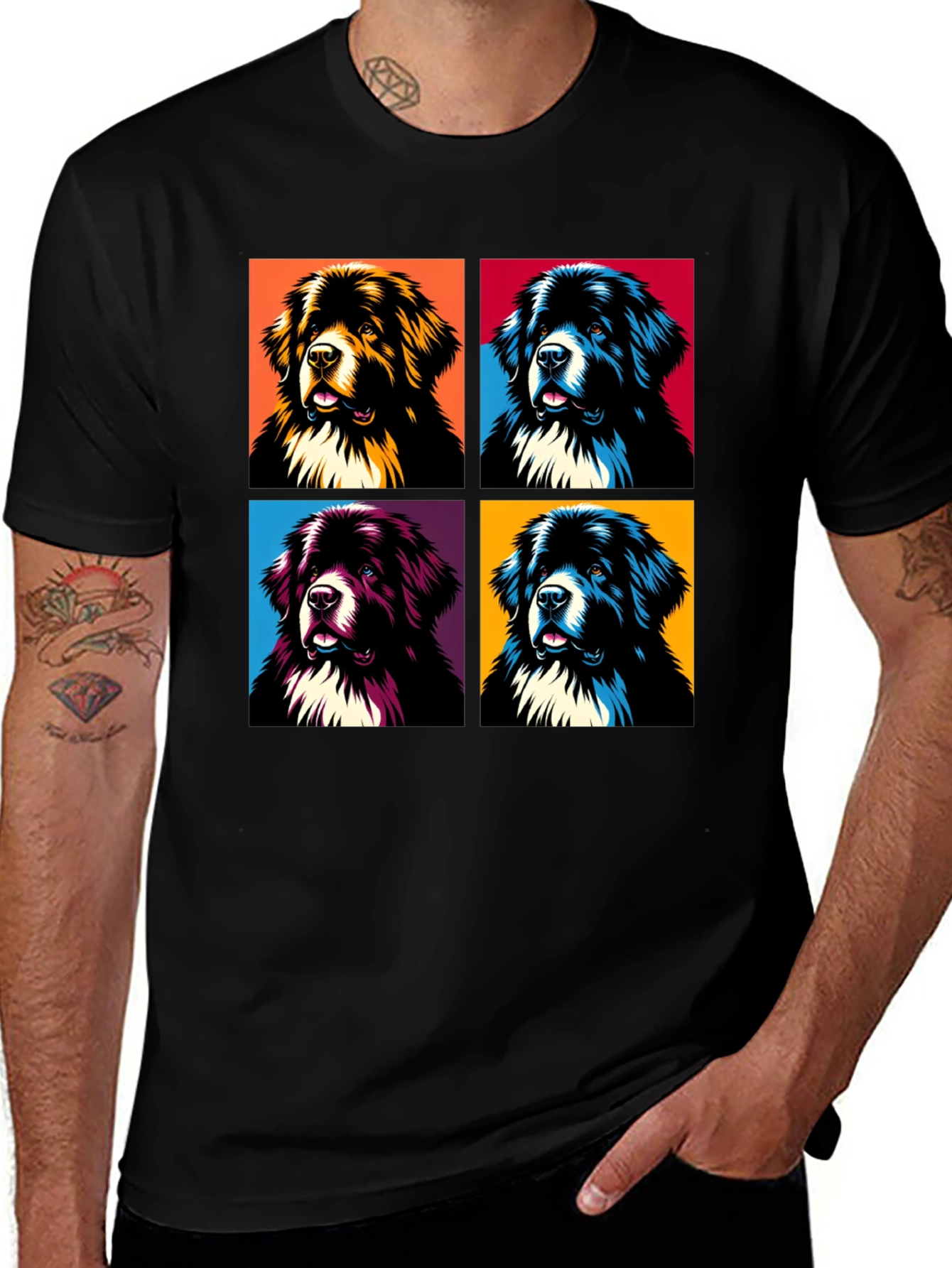 Variant 29 of Pop Art Dog Breed Graphic T-Shirt