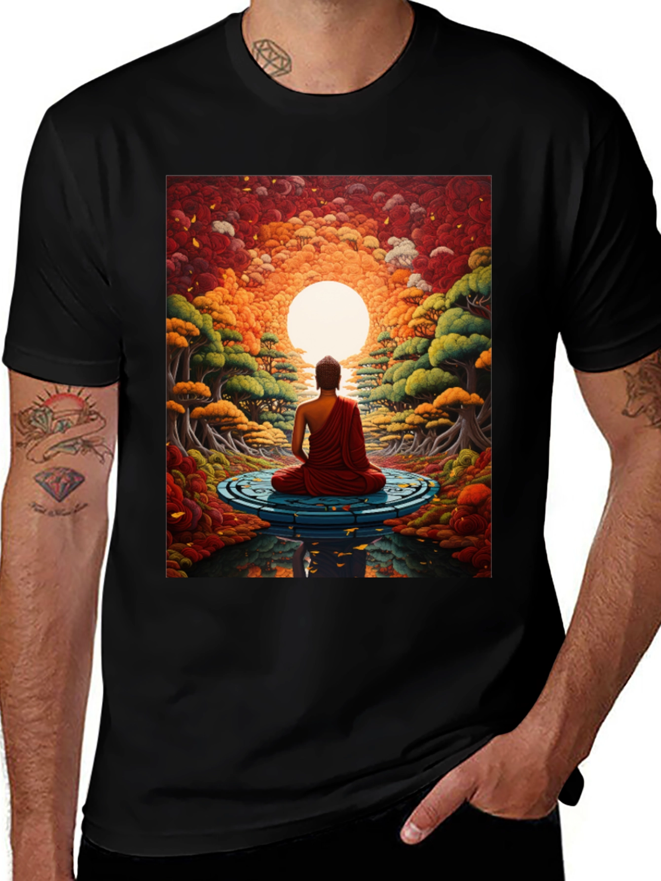 Meditative Buddha Graphic Tee