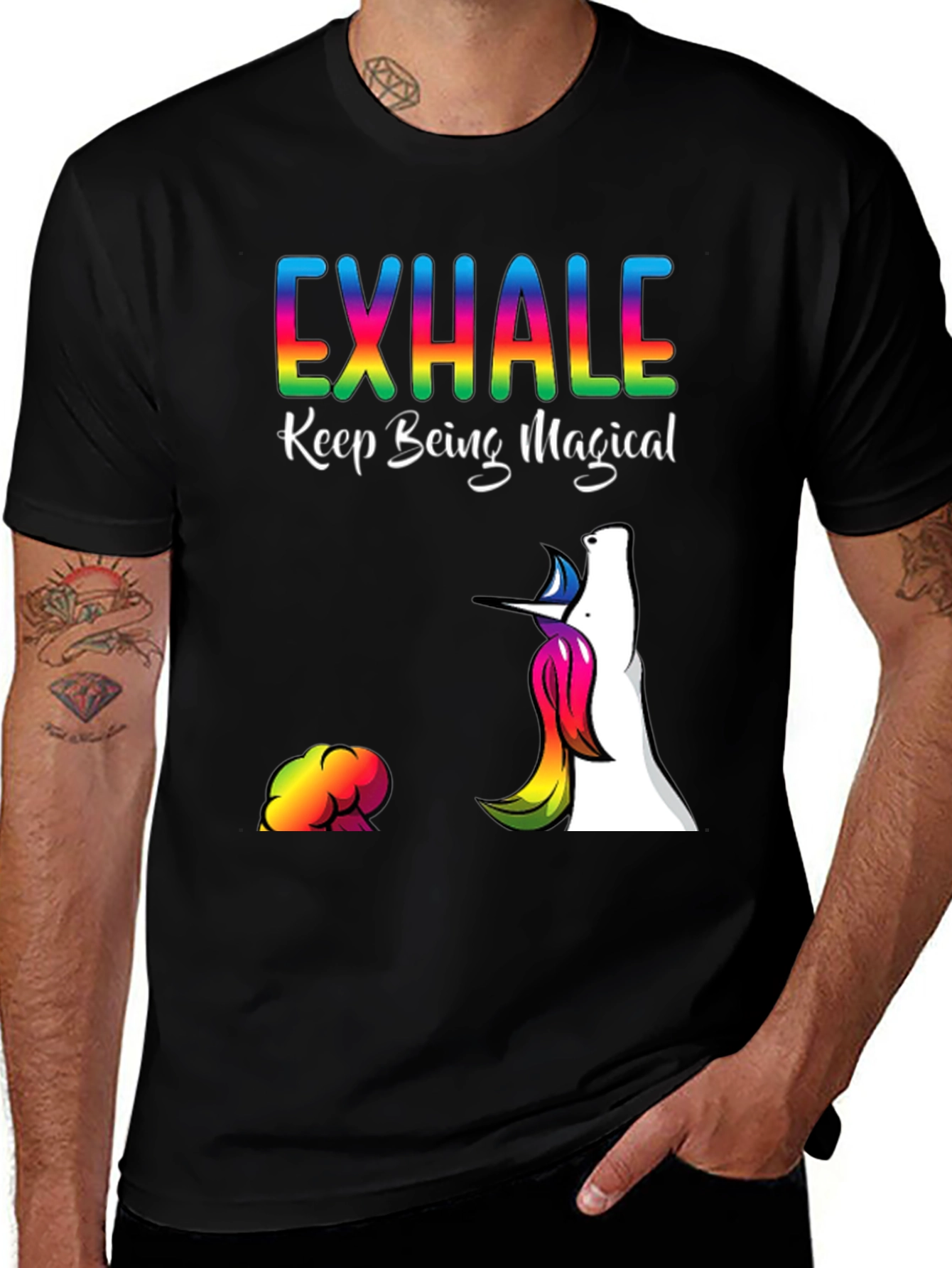 Exhale Magical Unicorn T-Shirt