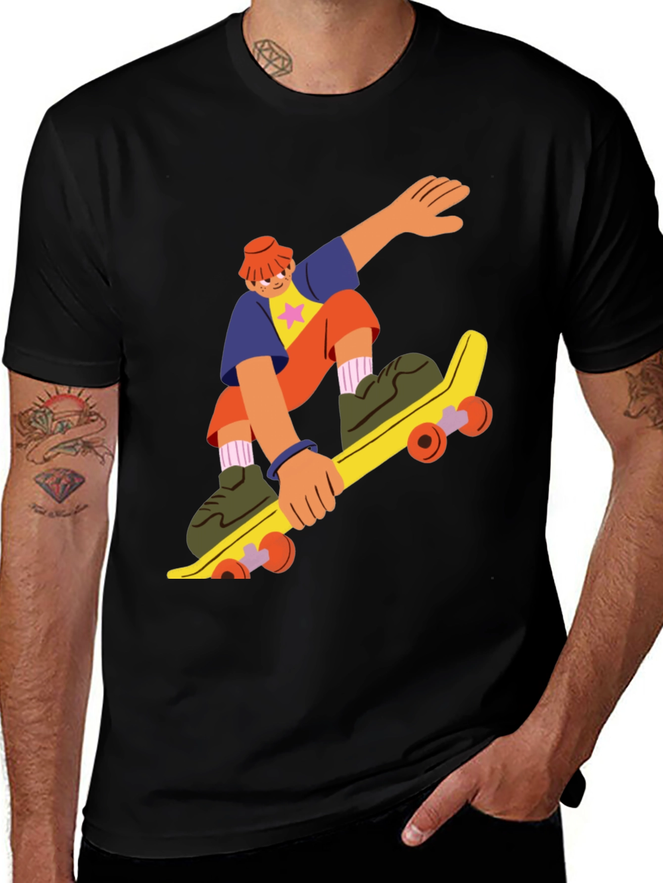 Variant 19 of Skateboarding Graphic Tee - Stylish & Trendy
