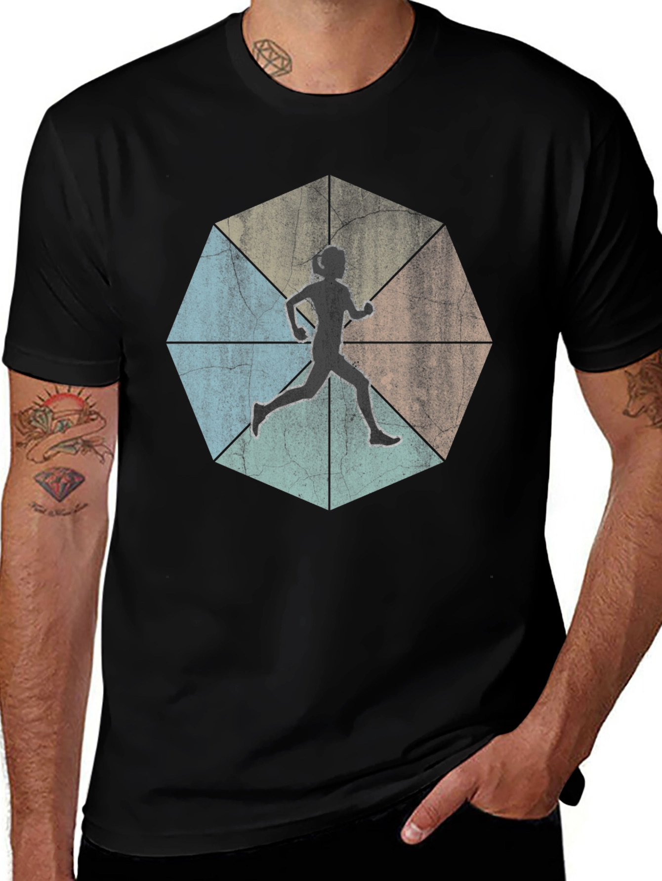 Variant 17 of Runner Silhouette Graphic Tee