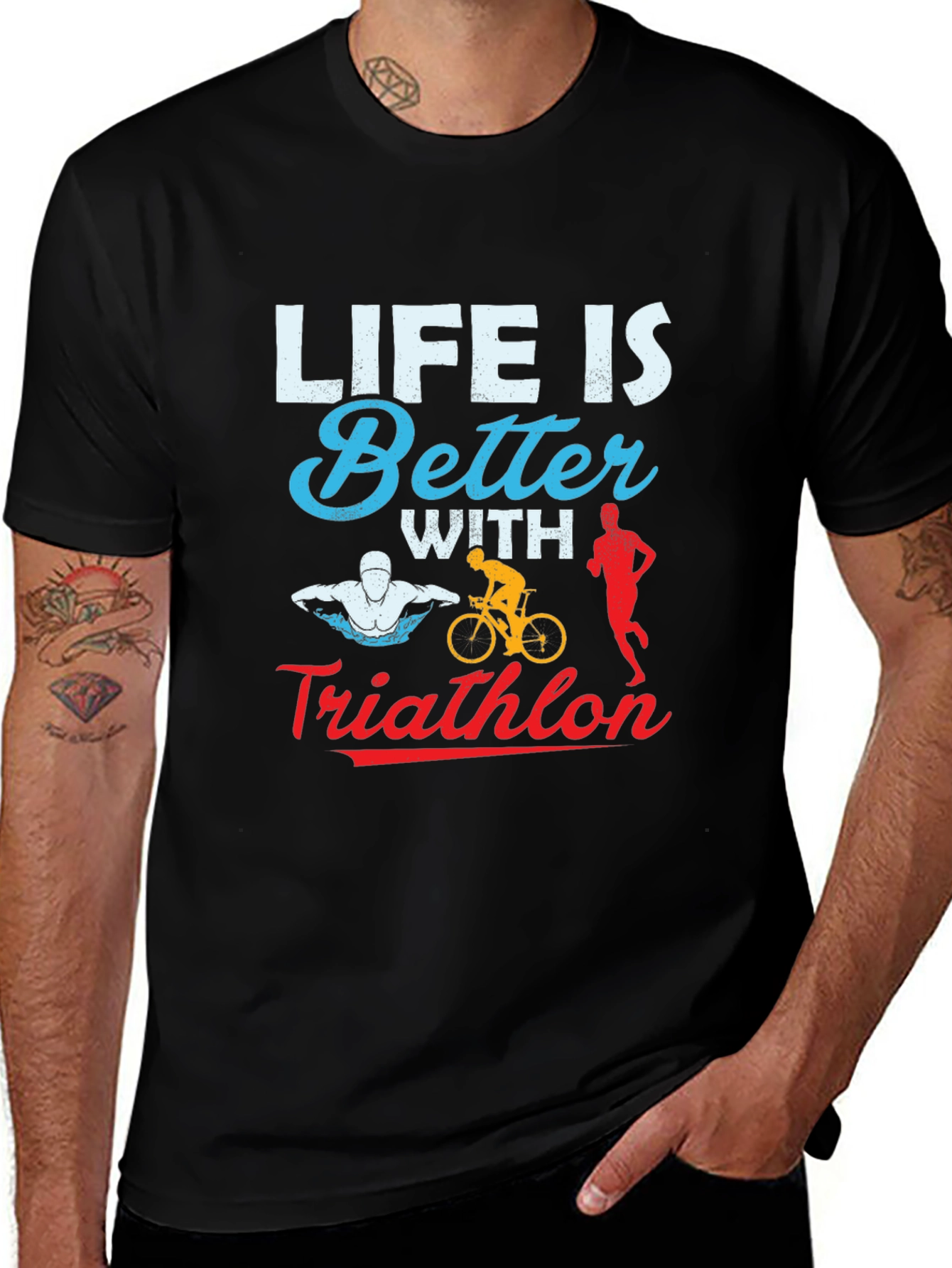 Variant 21 of Life is Better with Triathlon T-Shirt