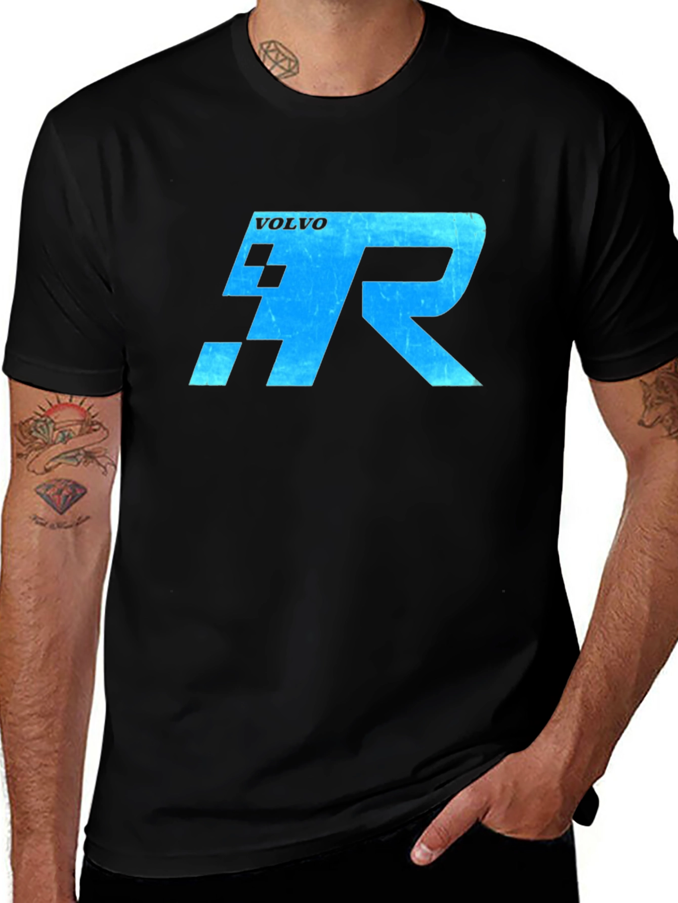 Volvo R T-Shirt - Black, Automotive Enthusiast Tee