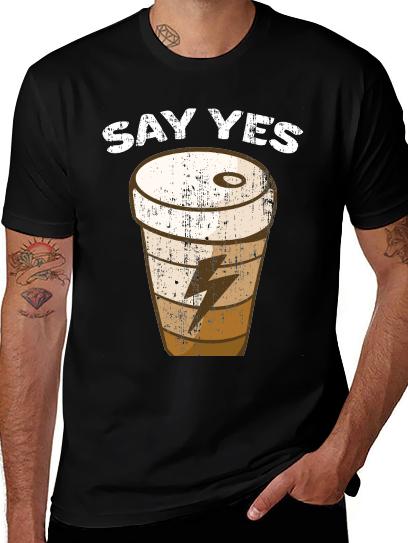 Variant 18 of Say Yes Coffee T-Shirt
