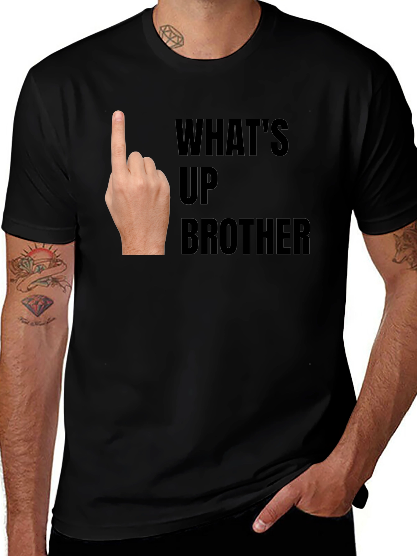 Variant 30 of What's Up Brother T-Shirt