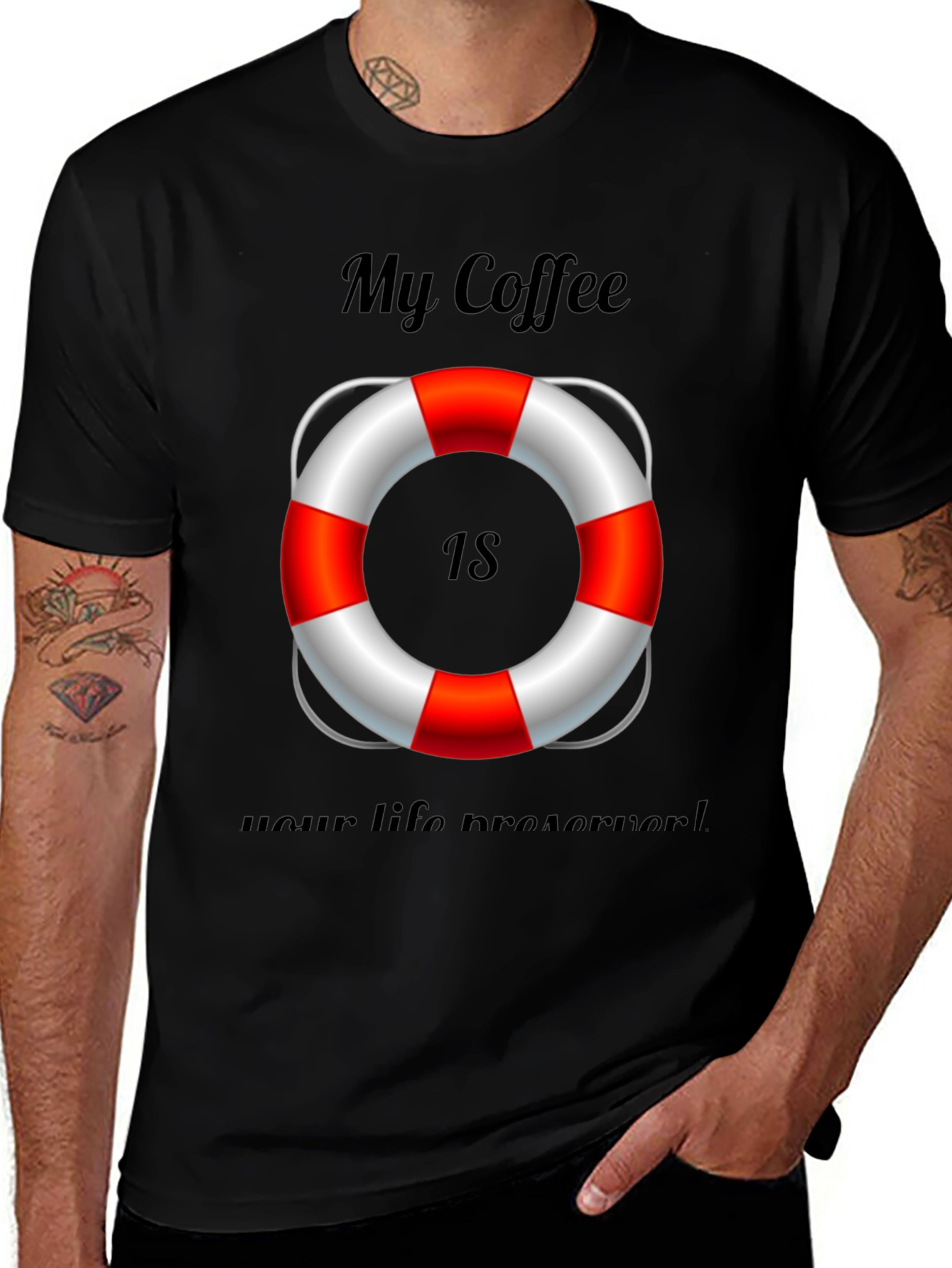 Variant 3 of Coffee Lover's Lifesaver Tee