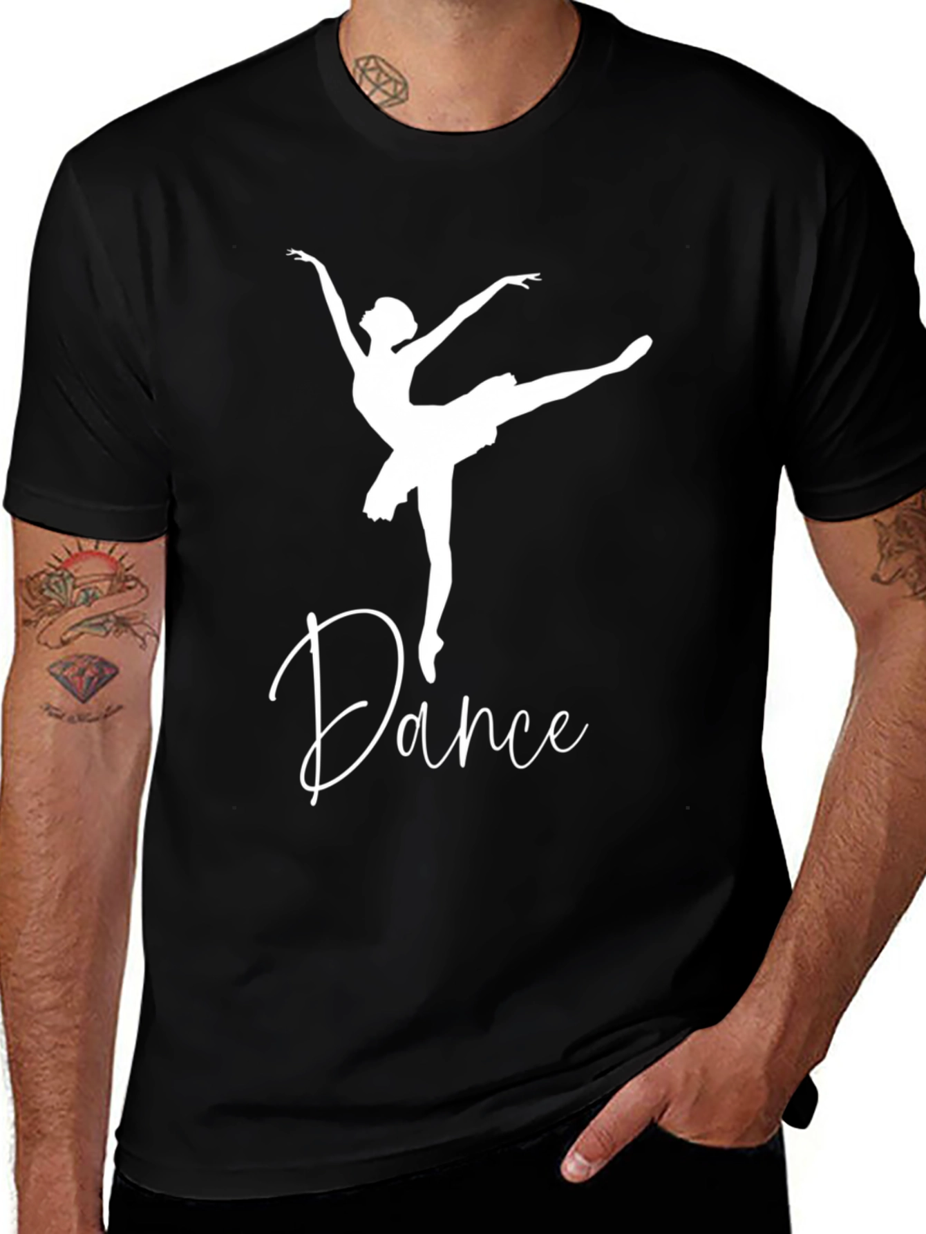 Variant 21 of Dance Ballerina Black T-Shirt